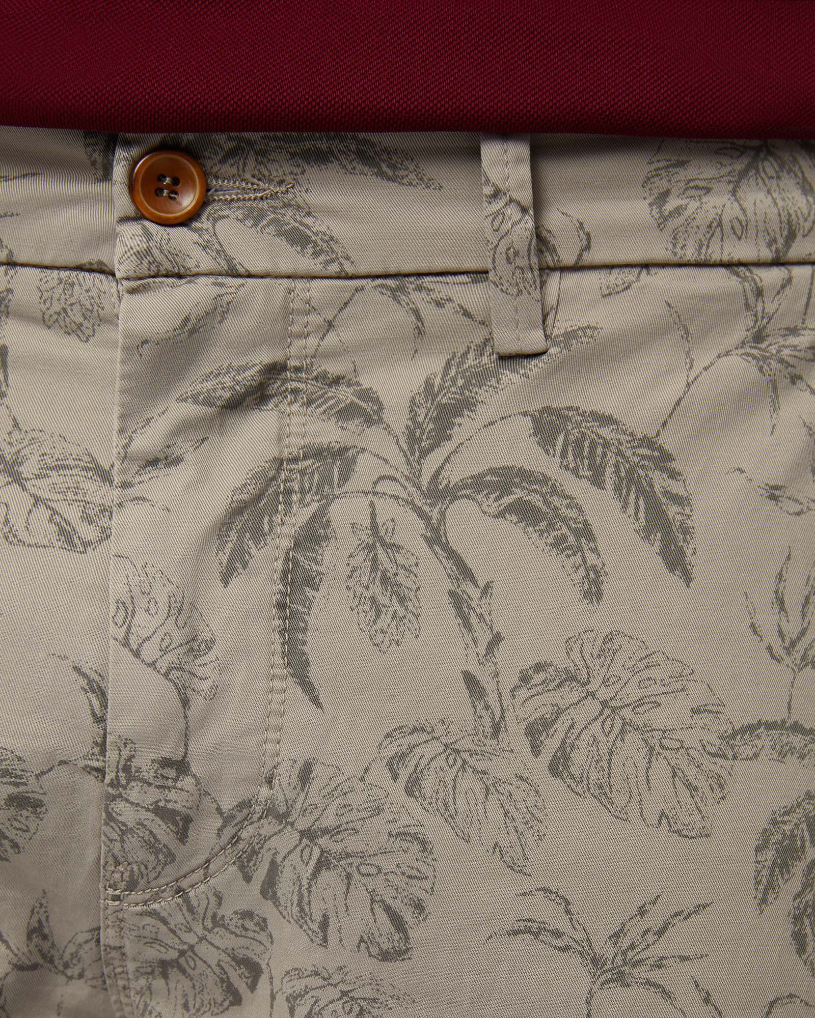 Pants with All-Over Print, Sand, large image number 2