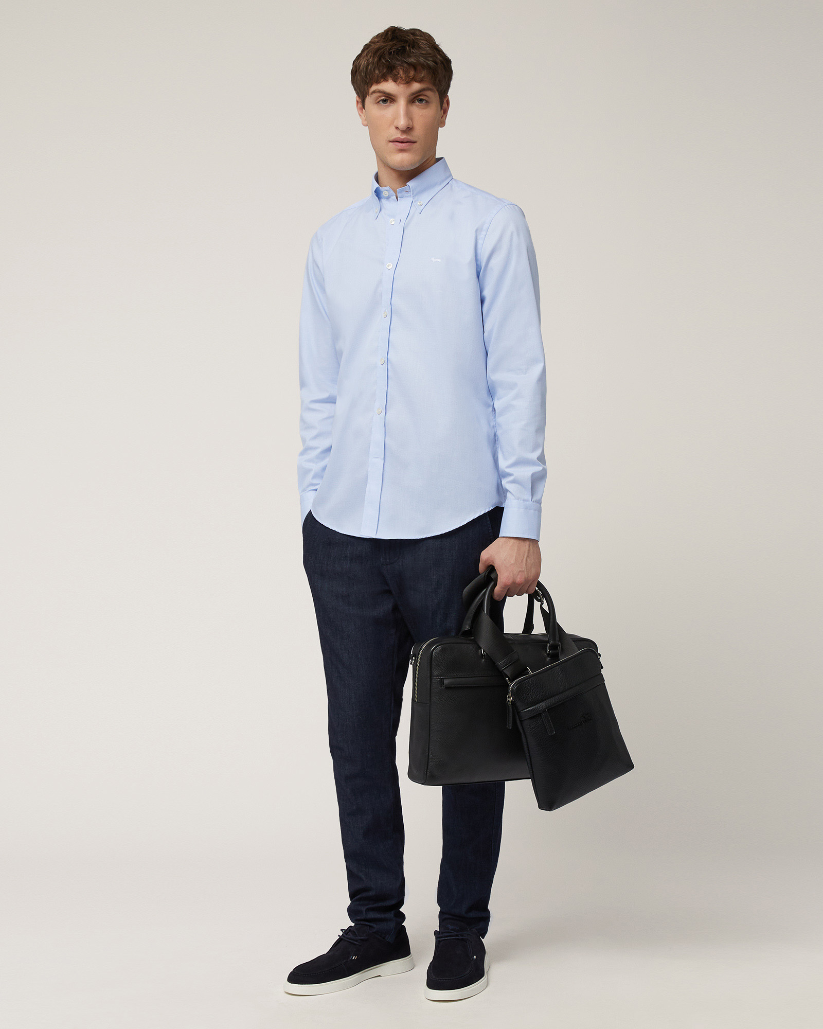 Woven Cotton Shirt, Light Blue, large image number 3