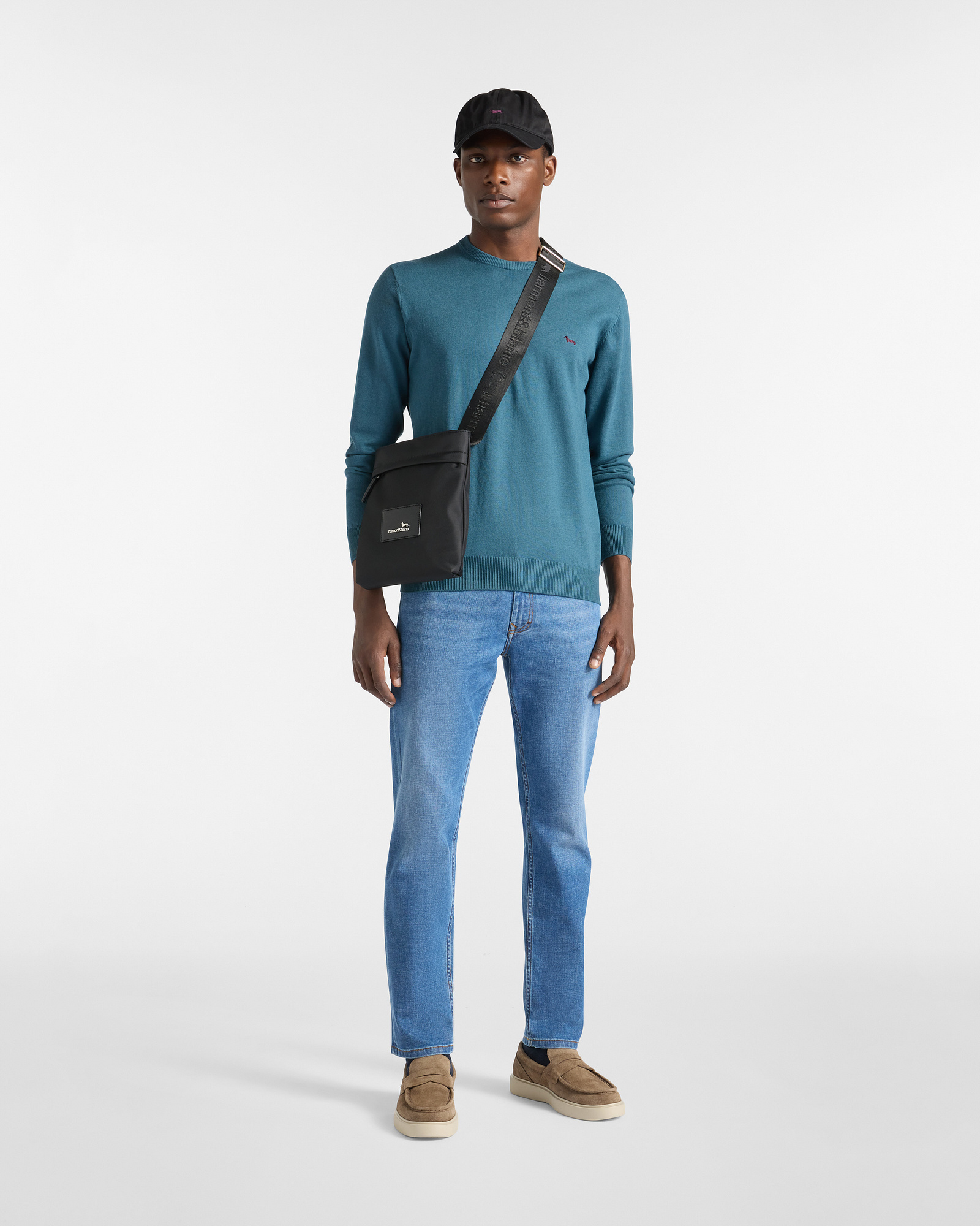 Wool and Cotton Pullover, Bluette, large image number 3