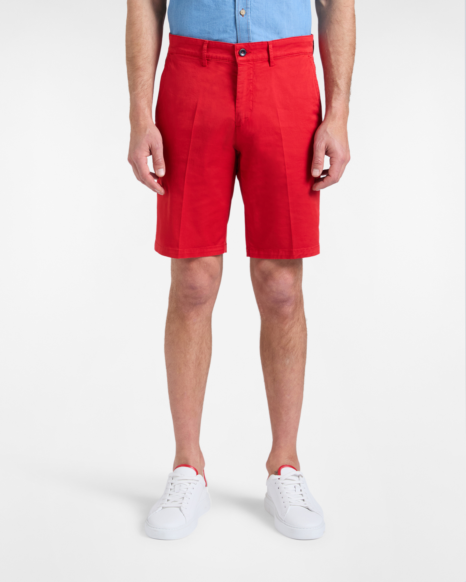 Harmont&Blaine - Bermuda Uomo Basic Regular Fit, Uomo, Rosso, Taglia: 44