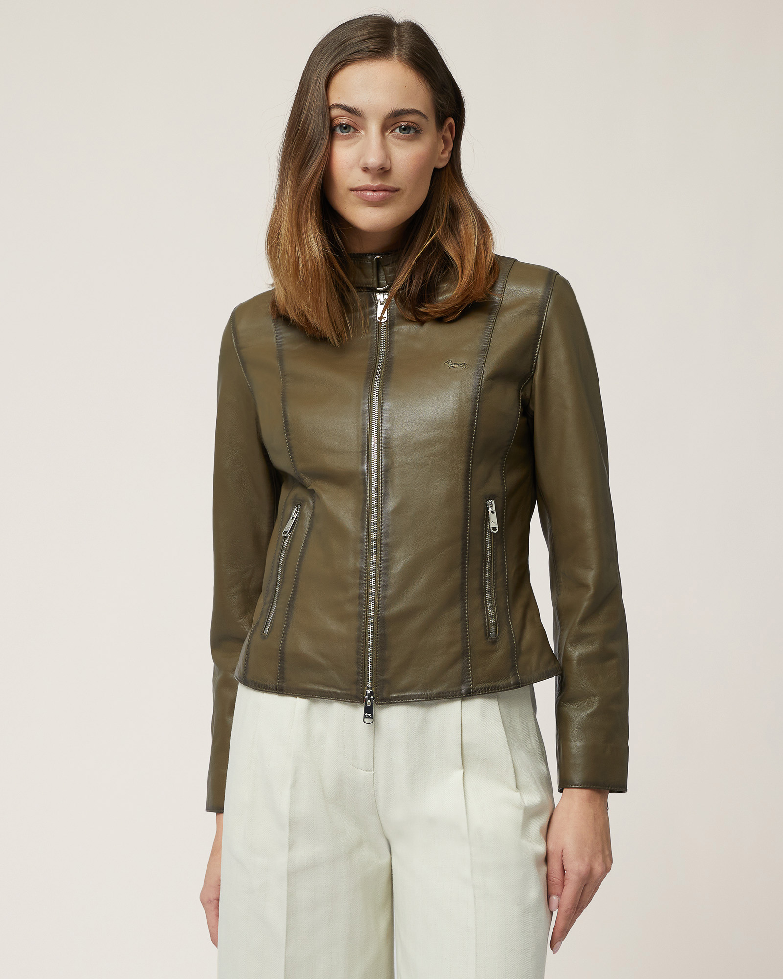 Genuine Leather Slim-Fit Jacket