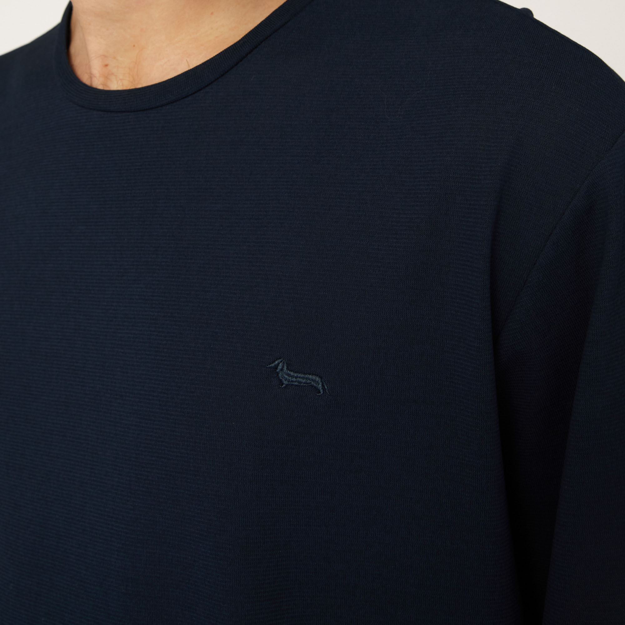 T-Shirt In Cotone, Blu Navy, large image number 2