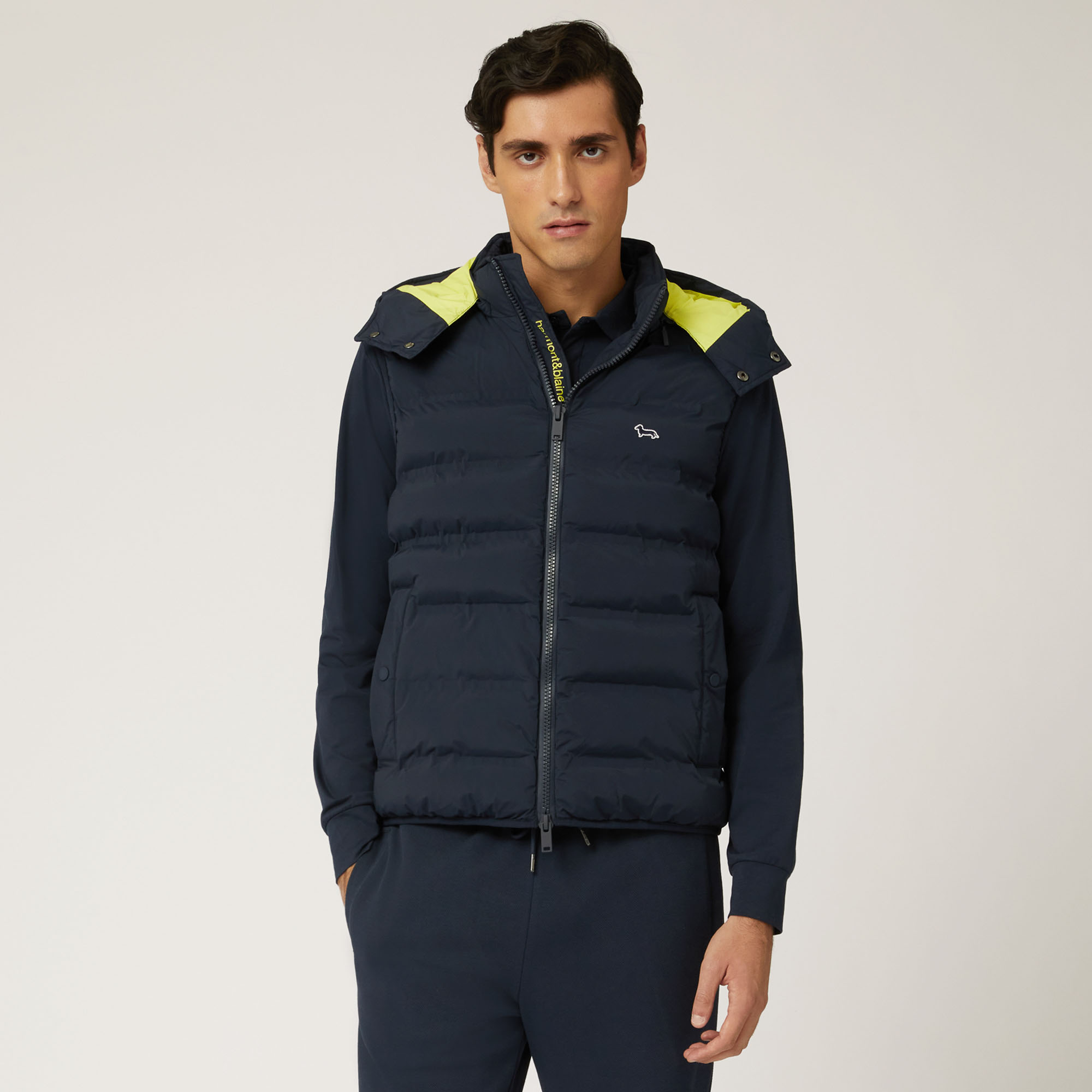 Thermofix-Quilted Gilet With Embroidery, Light Blue, large image number 0