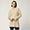 Color Block Cashmere Long Turtleneck, White, swatch