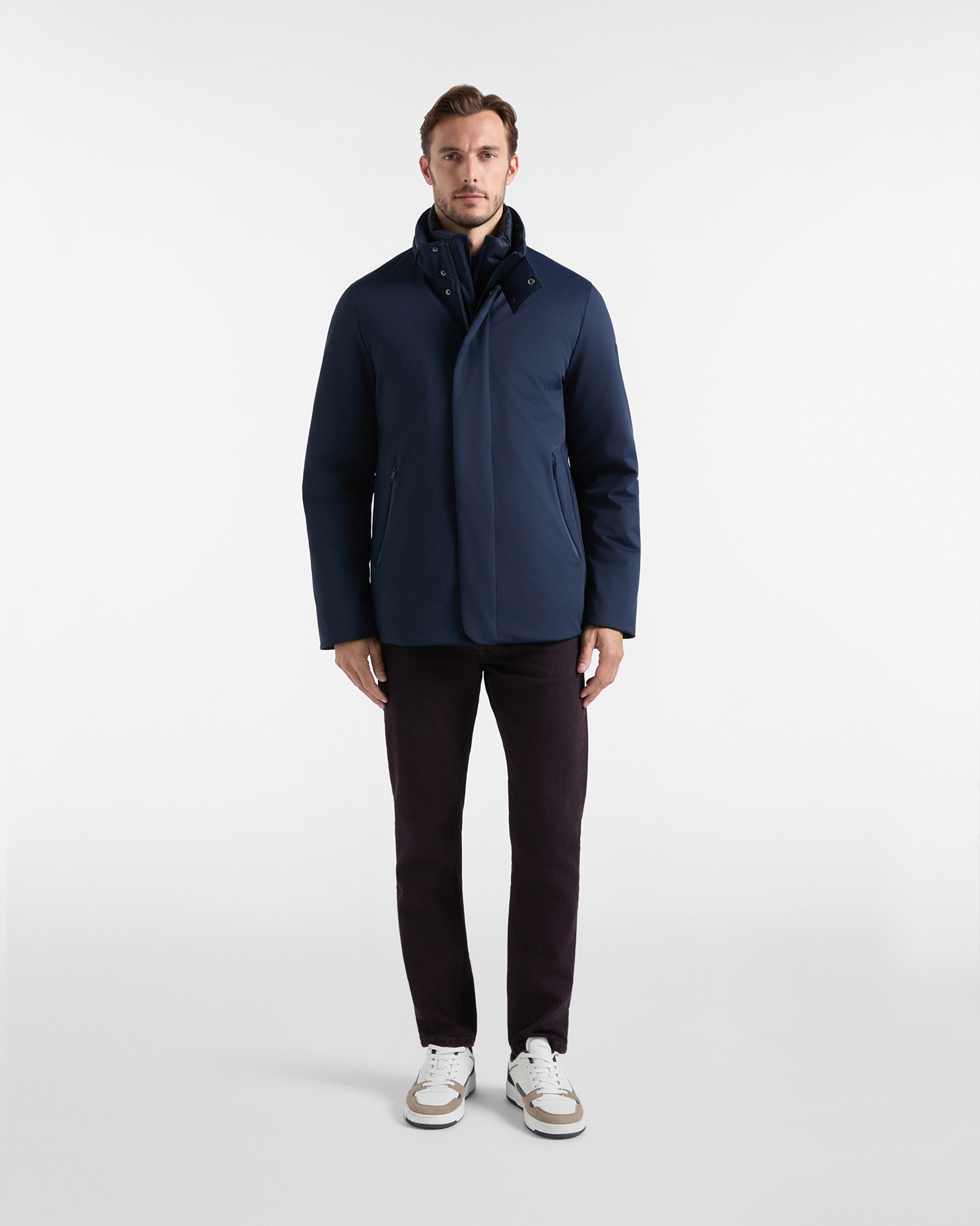 Men&rsquo;s Stretch Nylon Field Jacket, NAVY BLUE, large