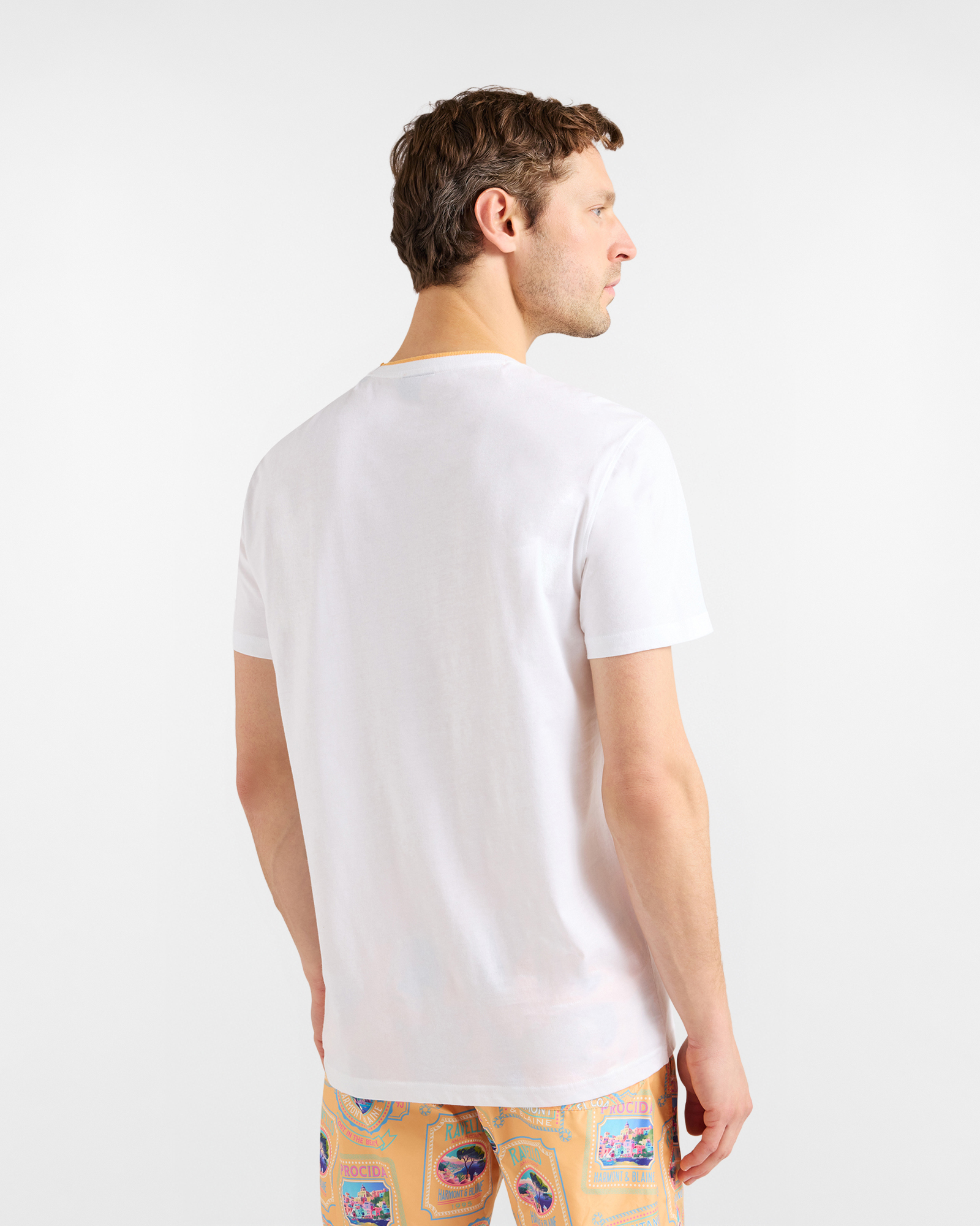 Men's T-shirt with a sea theme print