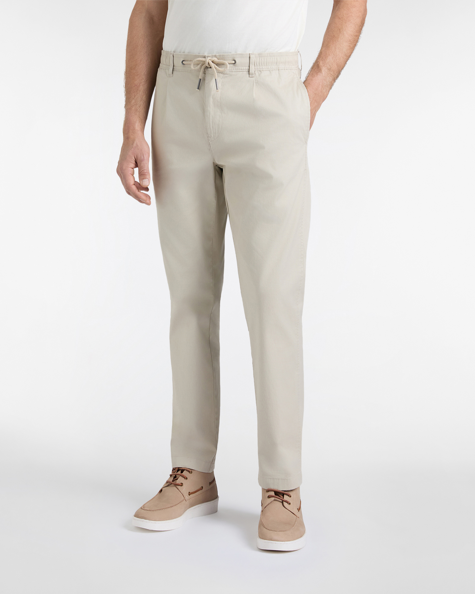 Jogger Uomo in Tessuto Dobby Regular Fit