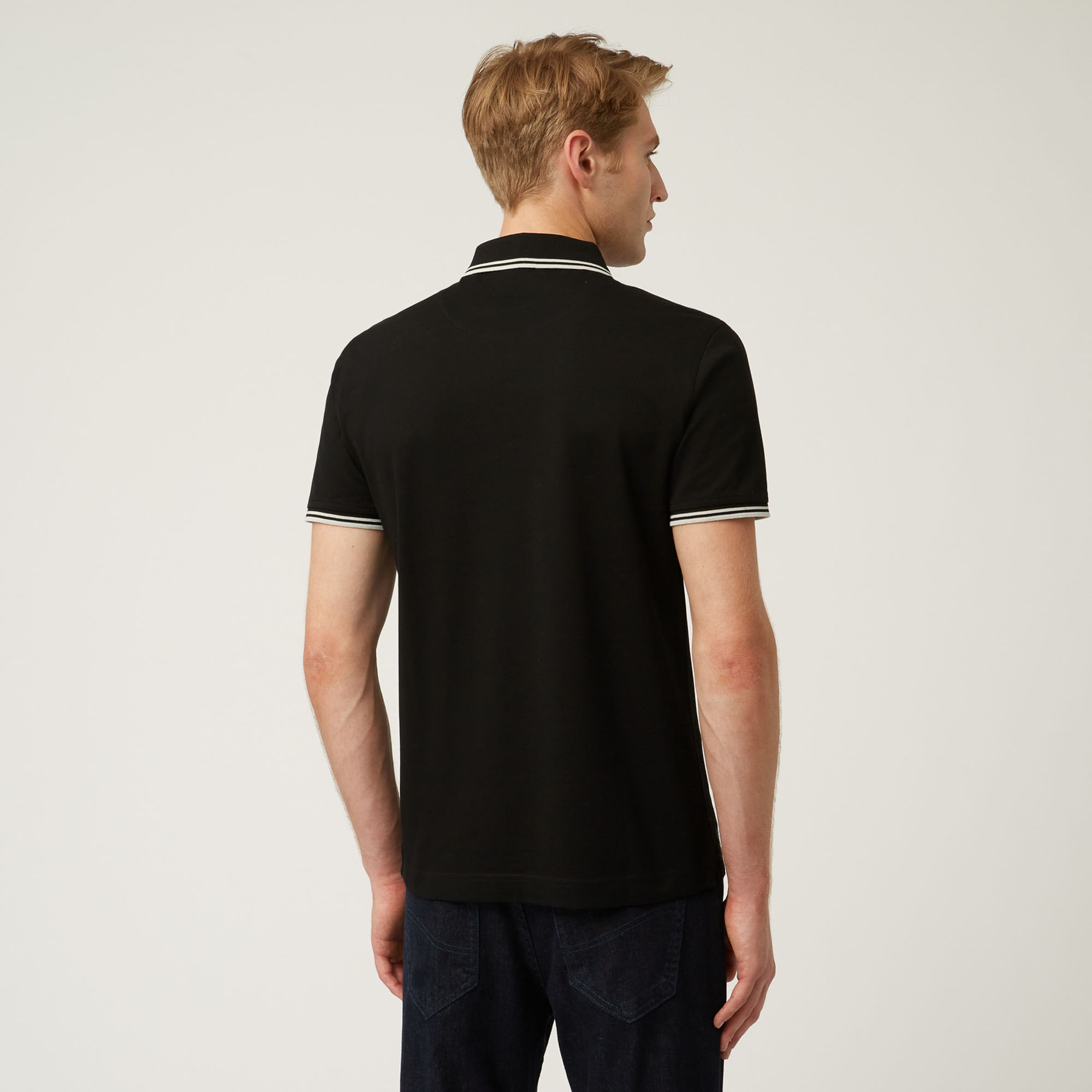 Essentials polo shirt in plain coloured cotton