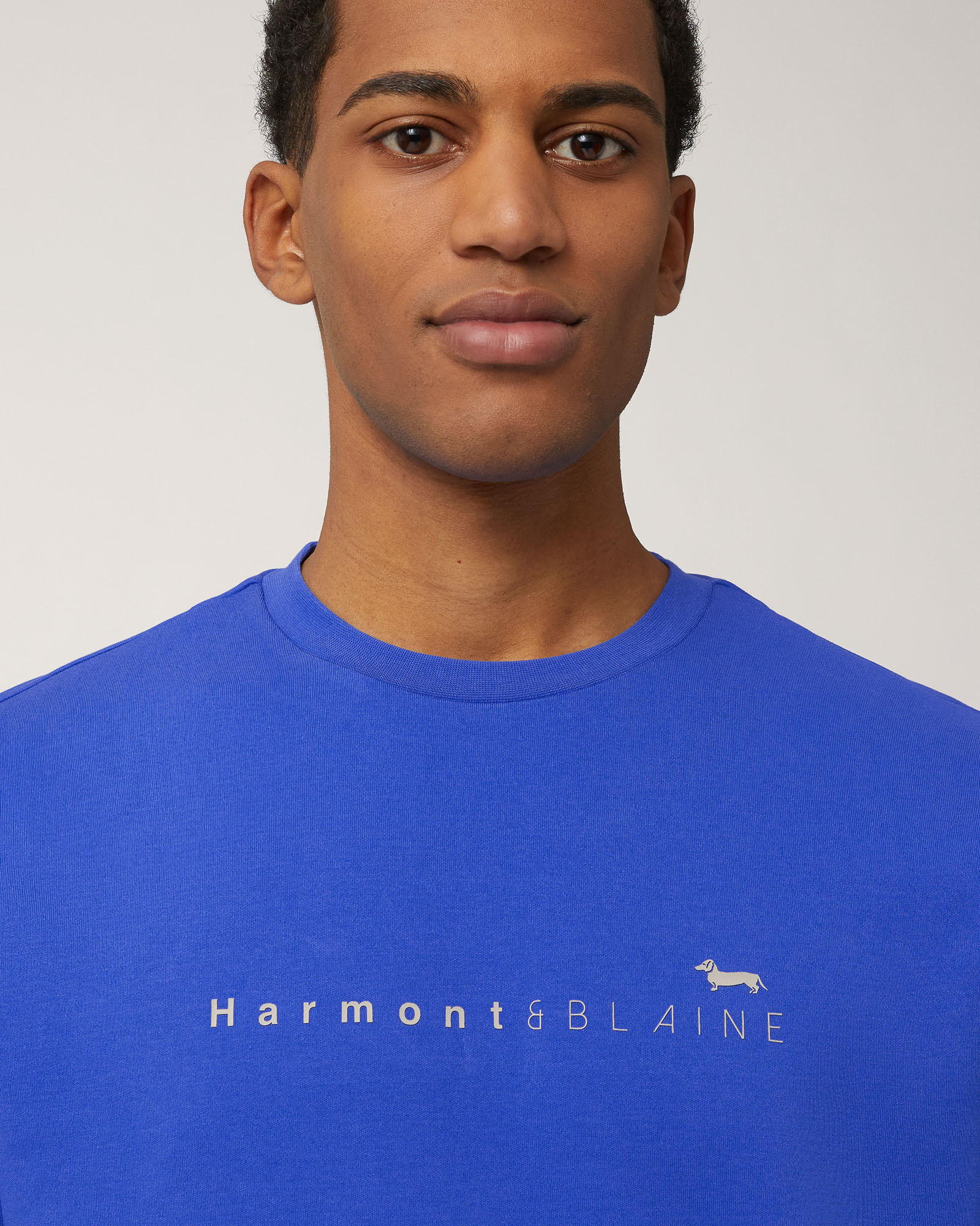 Sweatshirt with Lettering and Dachshund, Light Blue, large image number 2