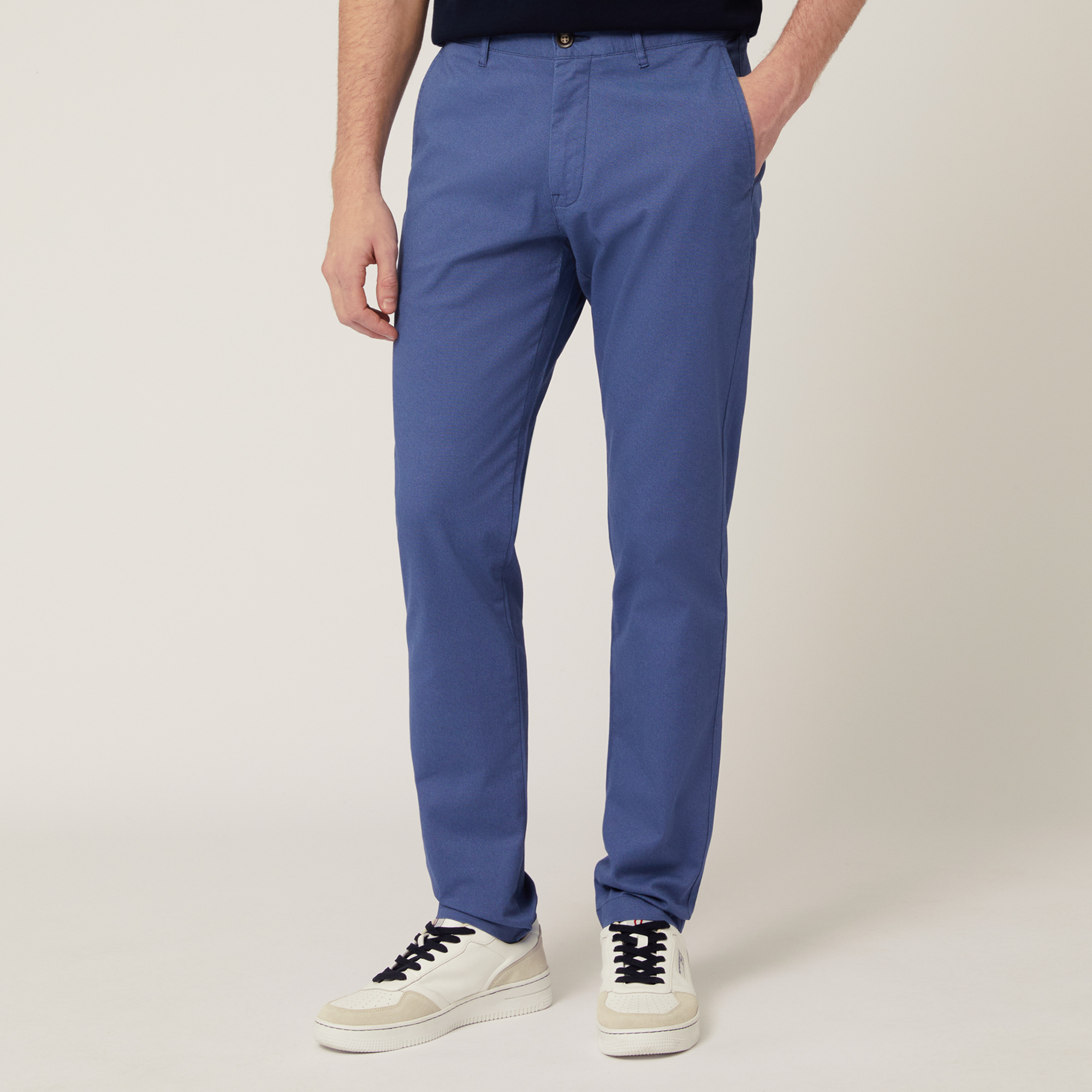Pantaloni Chino Narrow Fit, Blu, large image number 0
