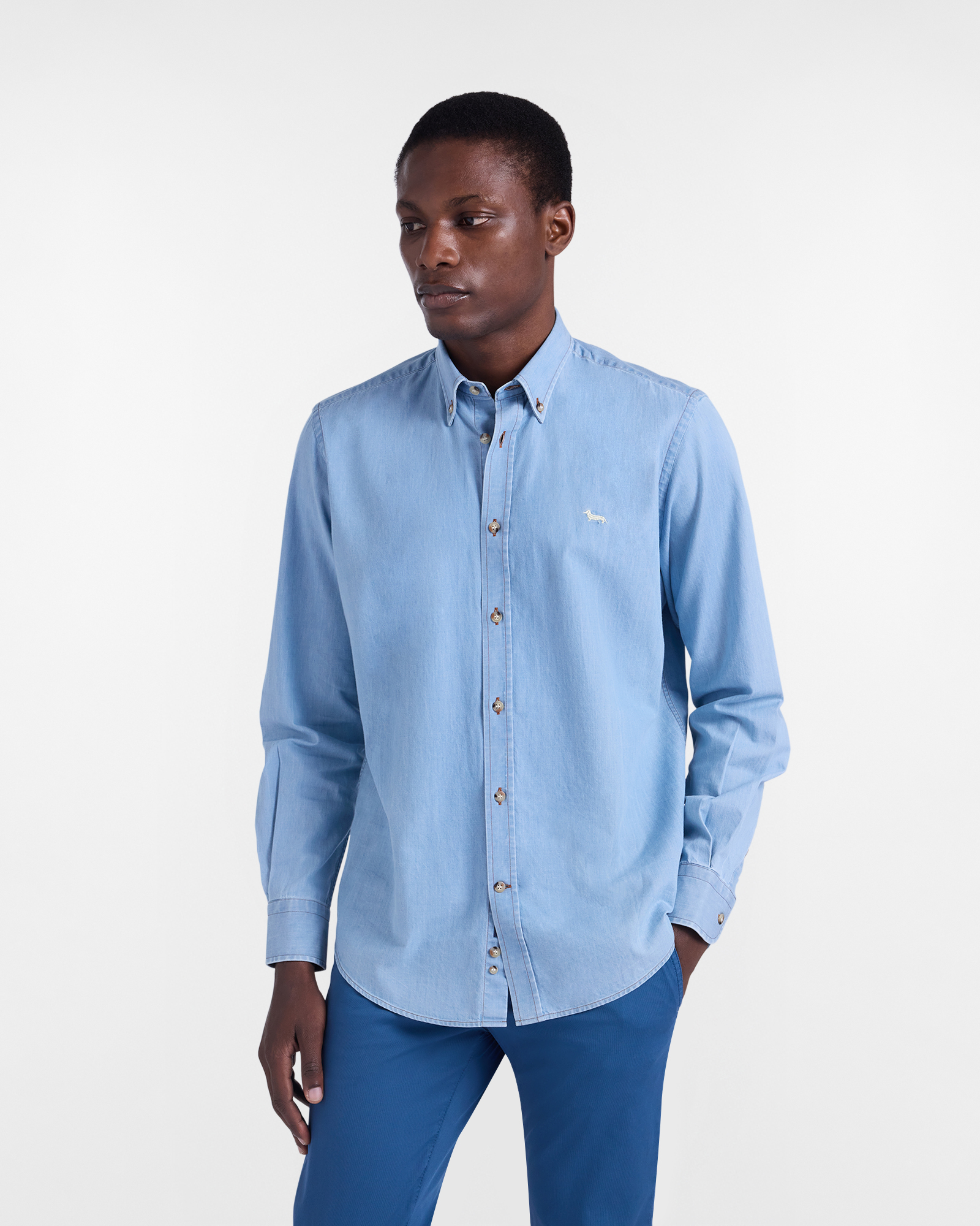 Camisa de hombre en denim regular fit