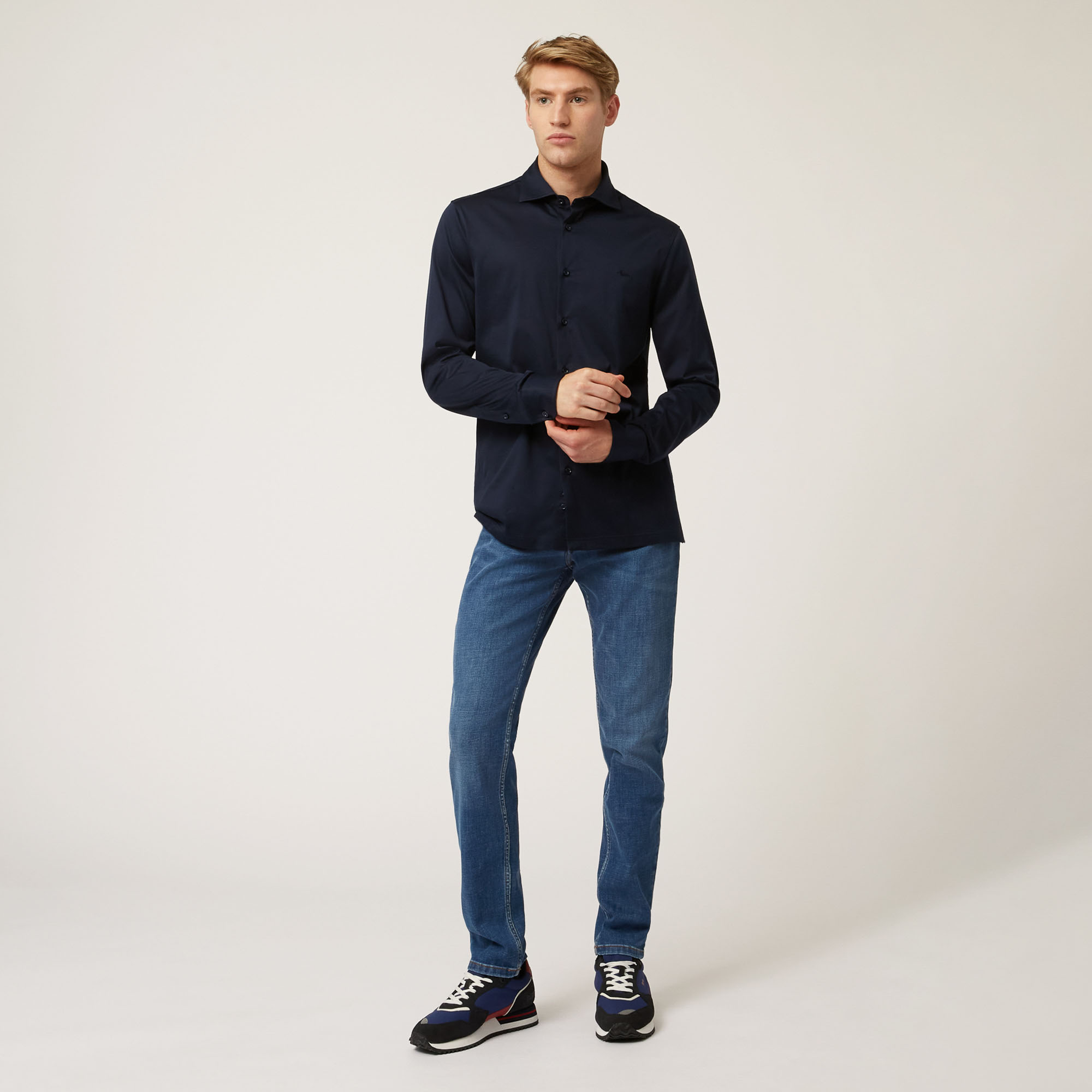 100% Cotton Shirt, Blue, large image number 3