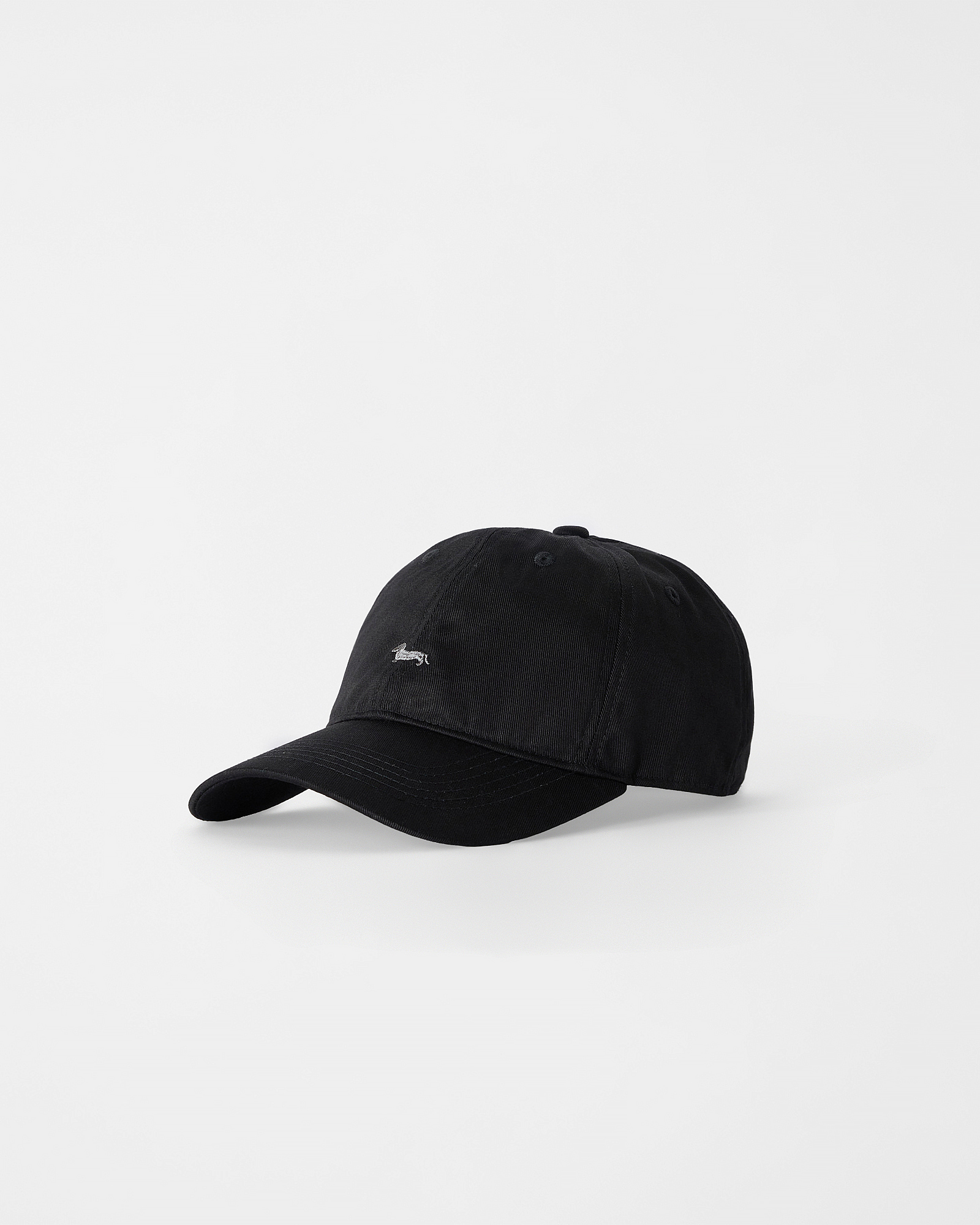 Cotton baseball cap with contrast embroidery, BLACK, large image number 2