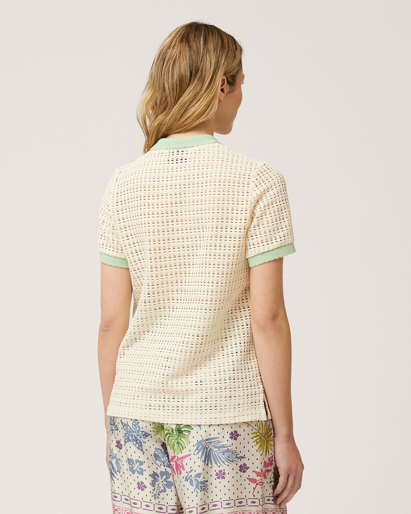 Polo Effetto Crochet