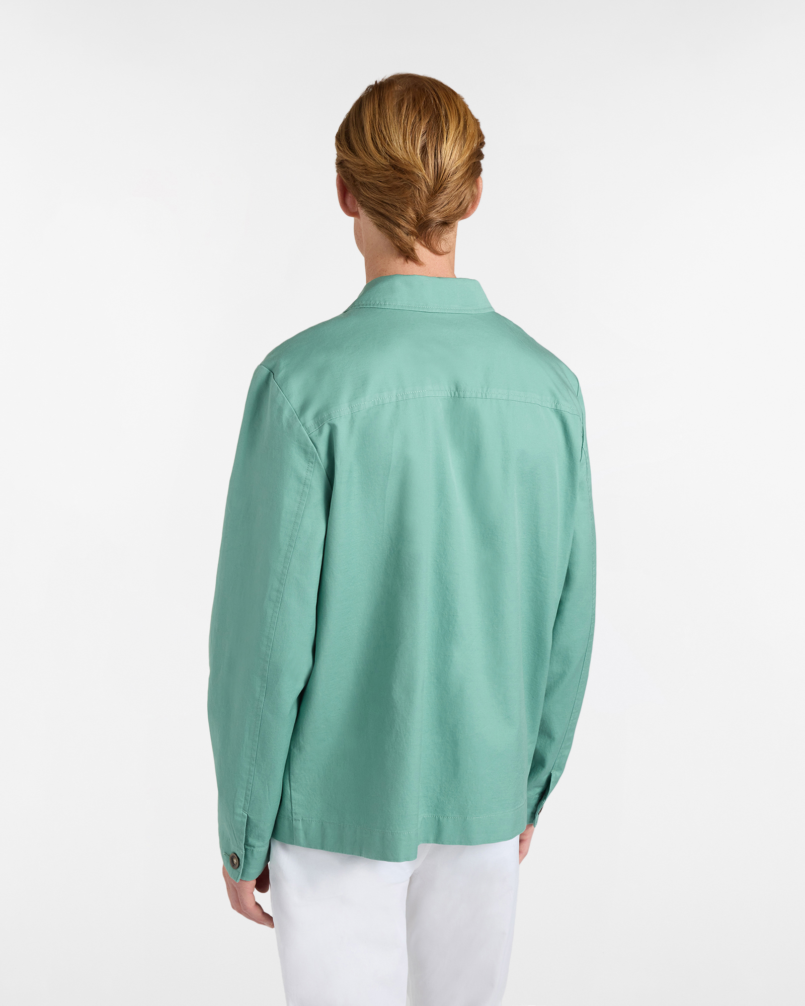 Overshirt Uomo in Tessuto Armaturato Leggero