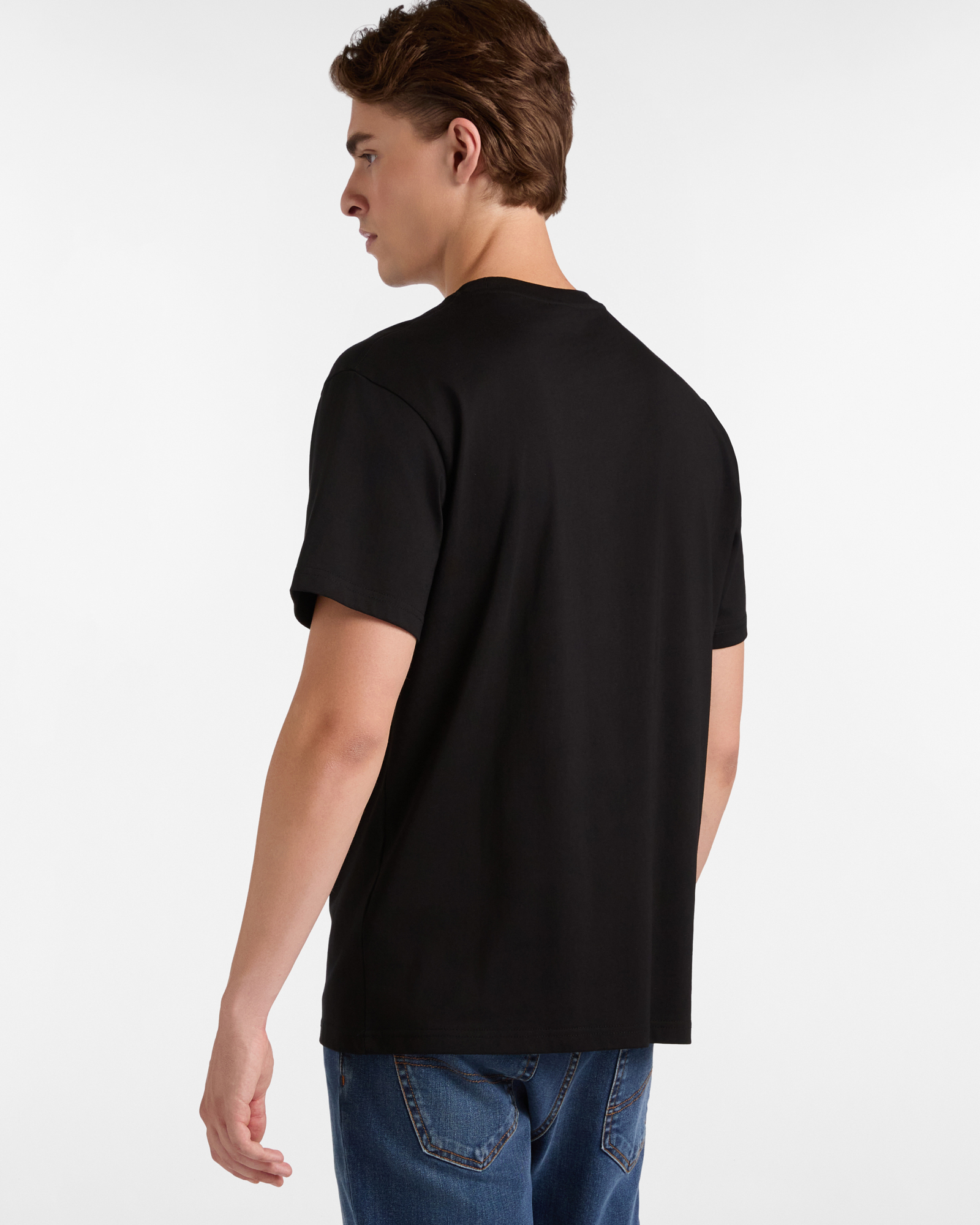 Relaxed Fit Cotton T-Shirt, Black, large image number 1
