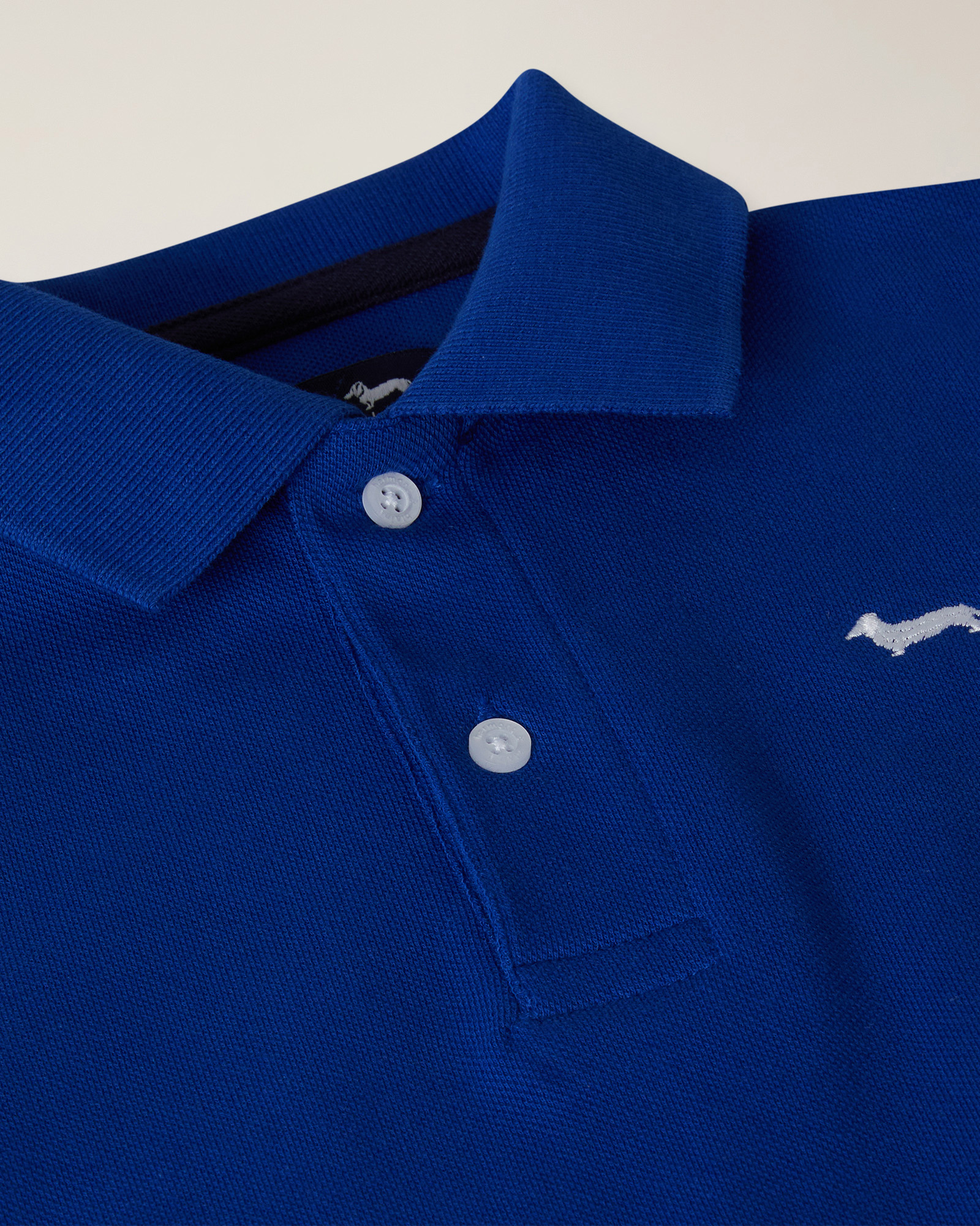Piquet polo shirt with logo embroidery, Electric Blue, large image number 2
