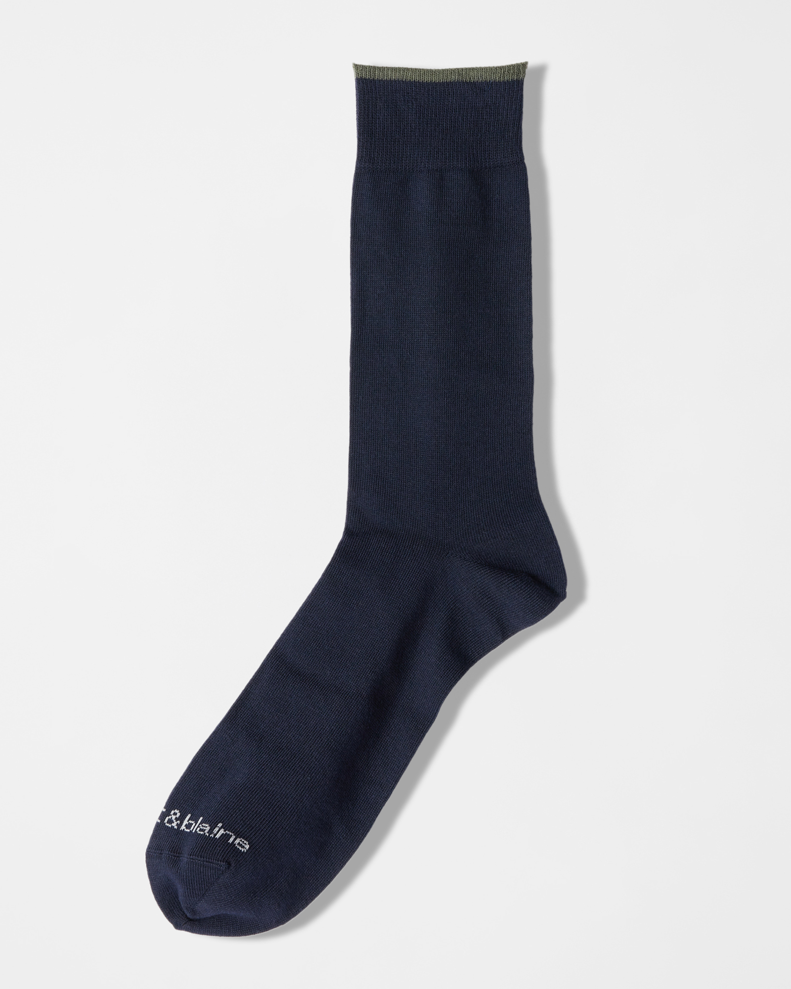 Men's dark brown cotton blend socks