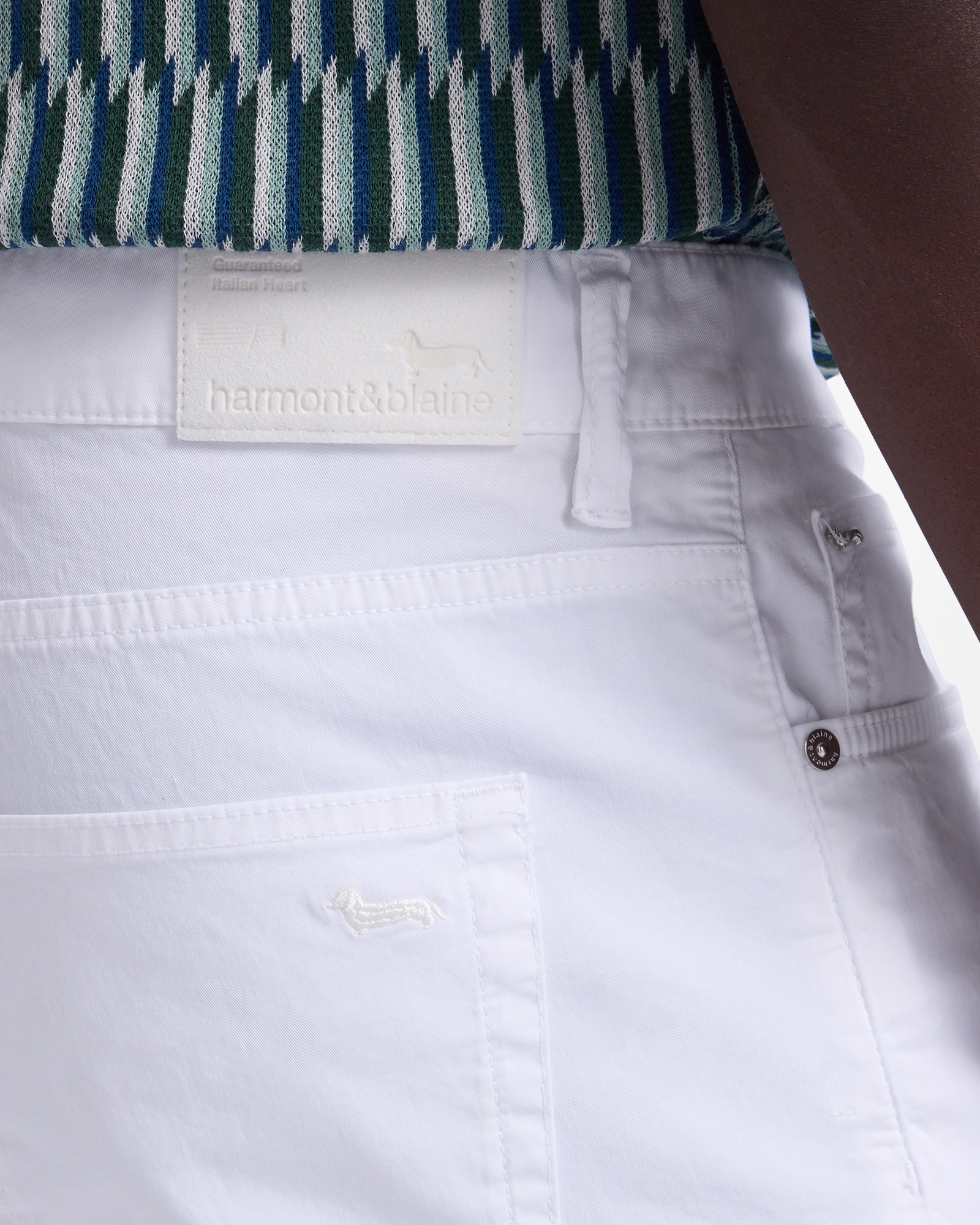 Relaxed-fit five-pocket trousers, White, large image number 2