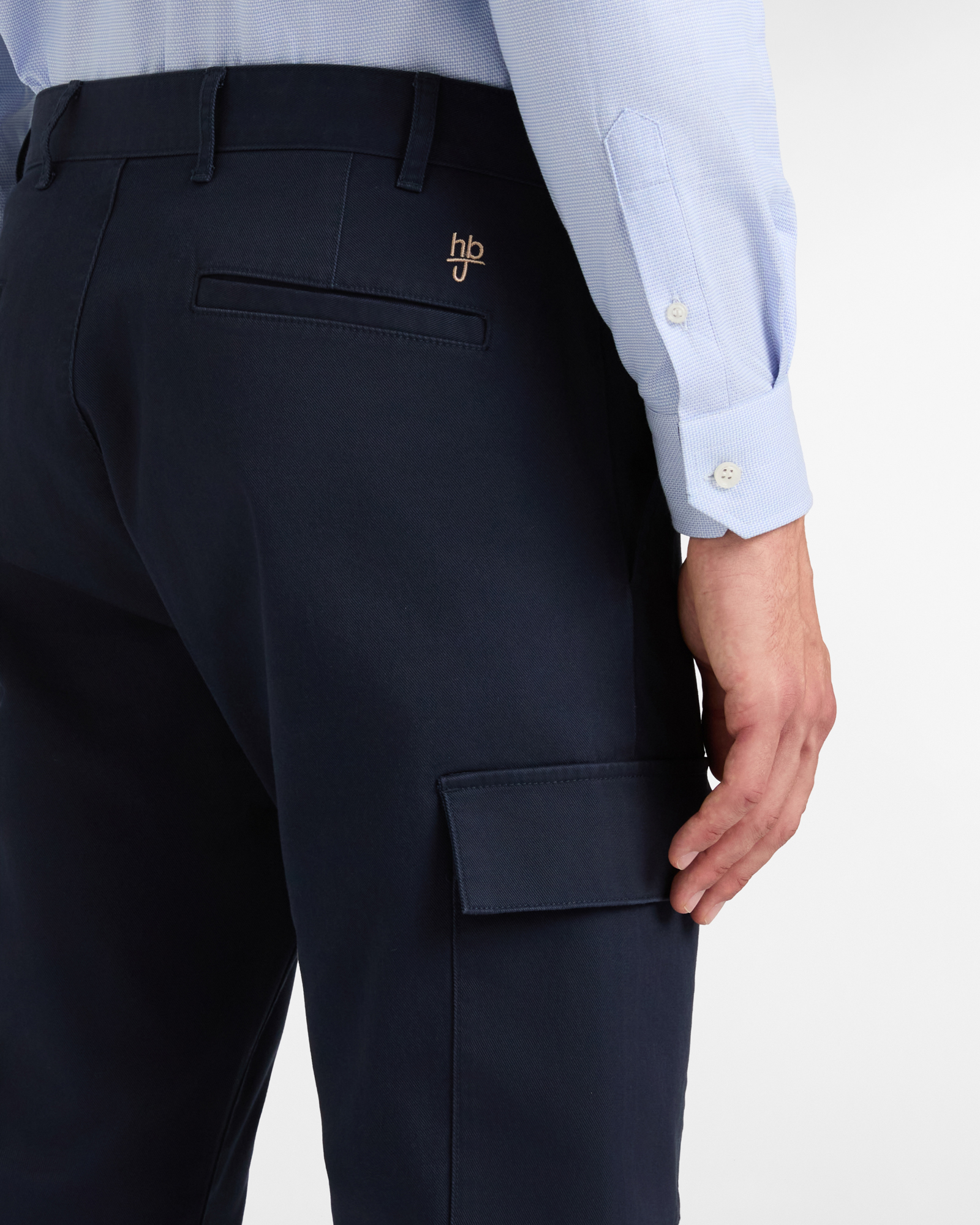 Pantaloni Cargo De-Stressed Fit, Blu Scuro, large image number 2