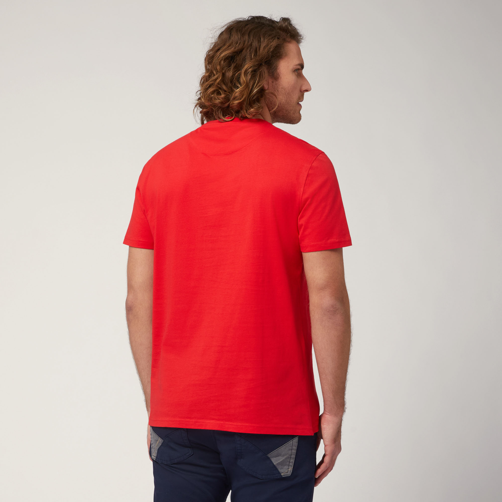 Camiseta con teckel estampado en 3D, Rojo Claro, large image number 1