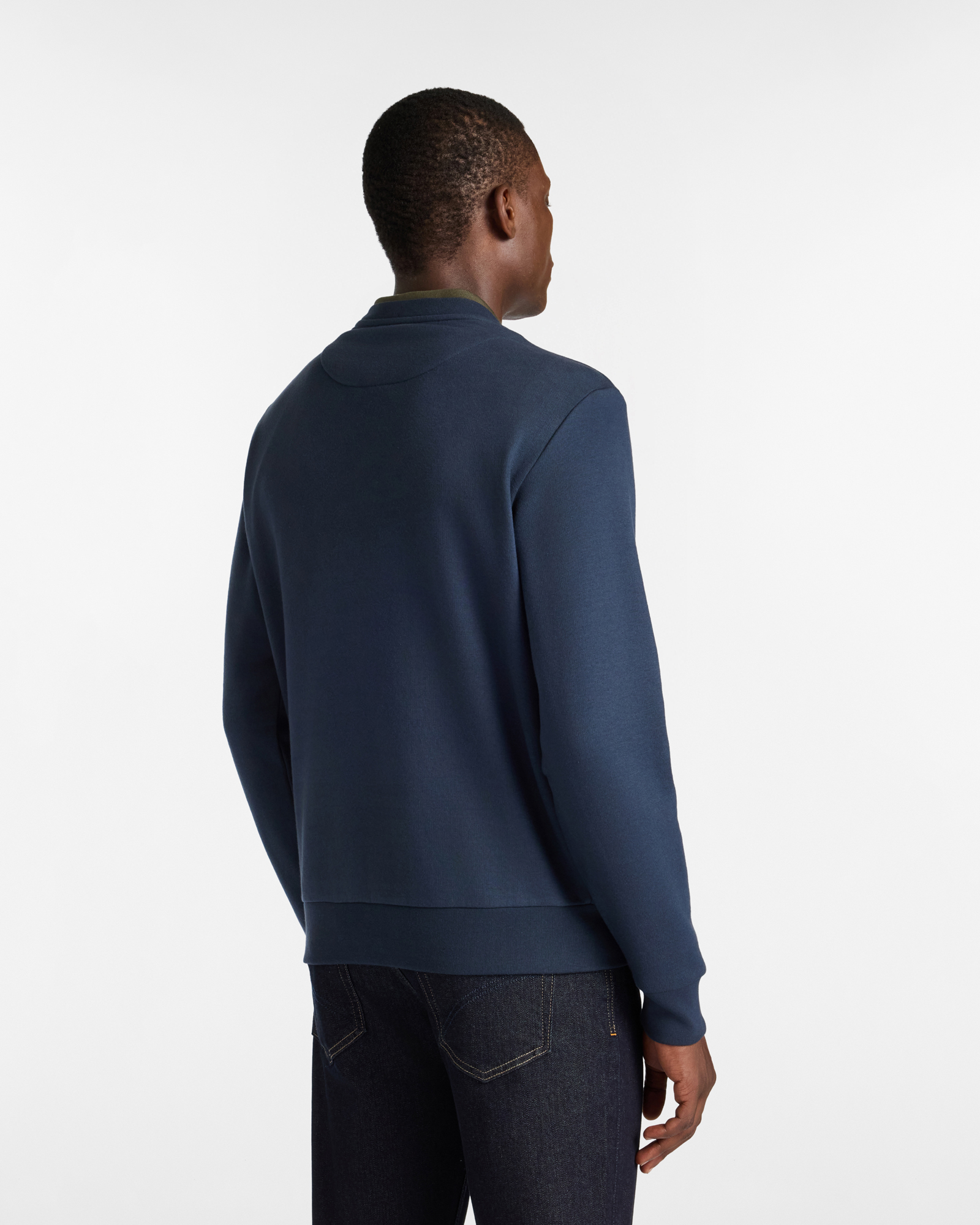 Crewneck Sweatshirt with Embroidered HBJ Logo, Dark Blue, large image number 1