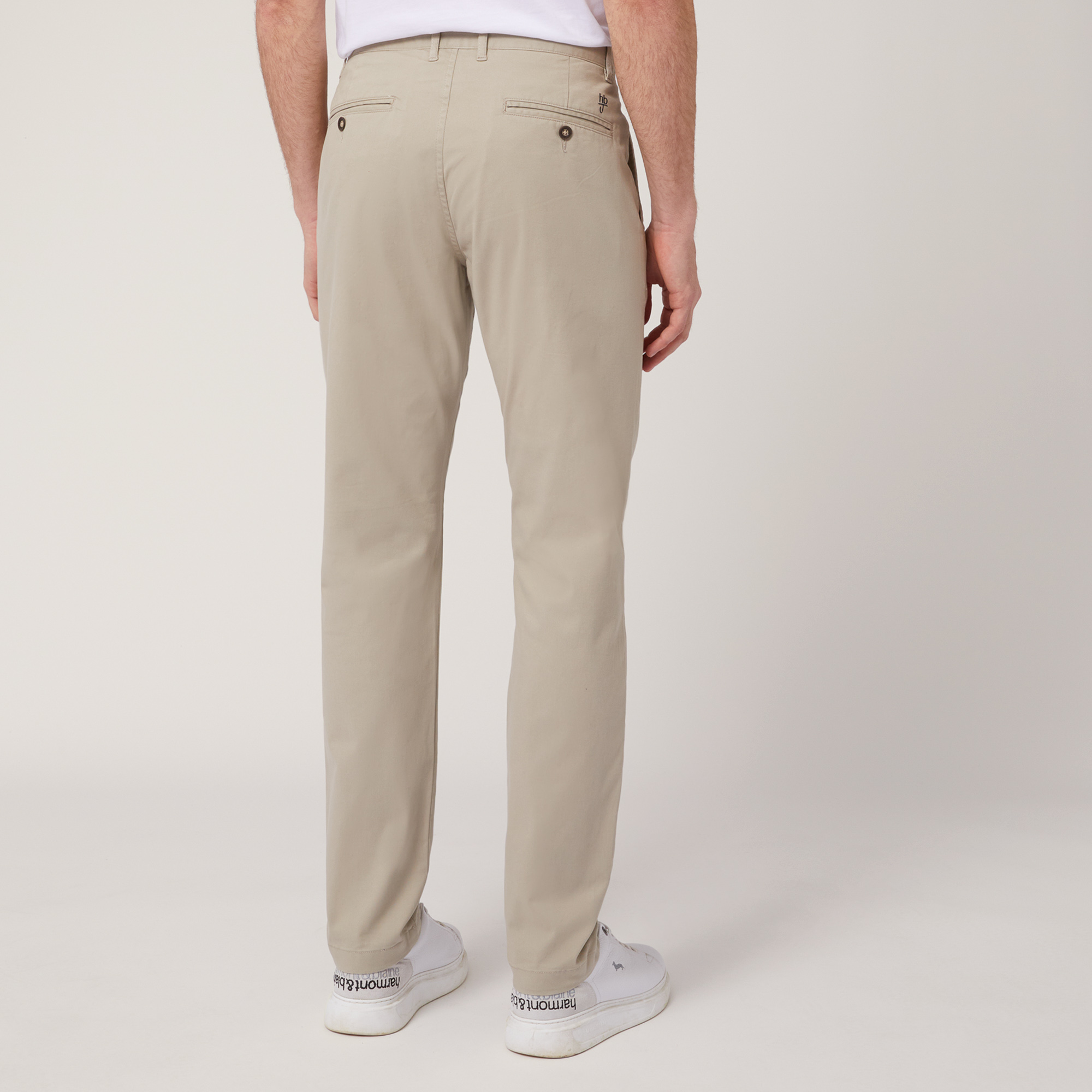 Pantaloni Chino In Twill, Beige, large image number 1