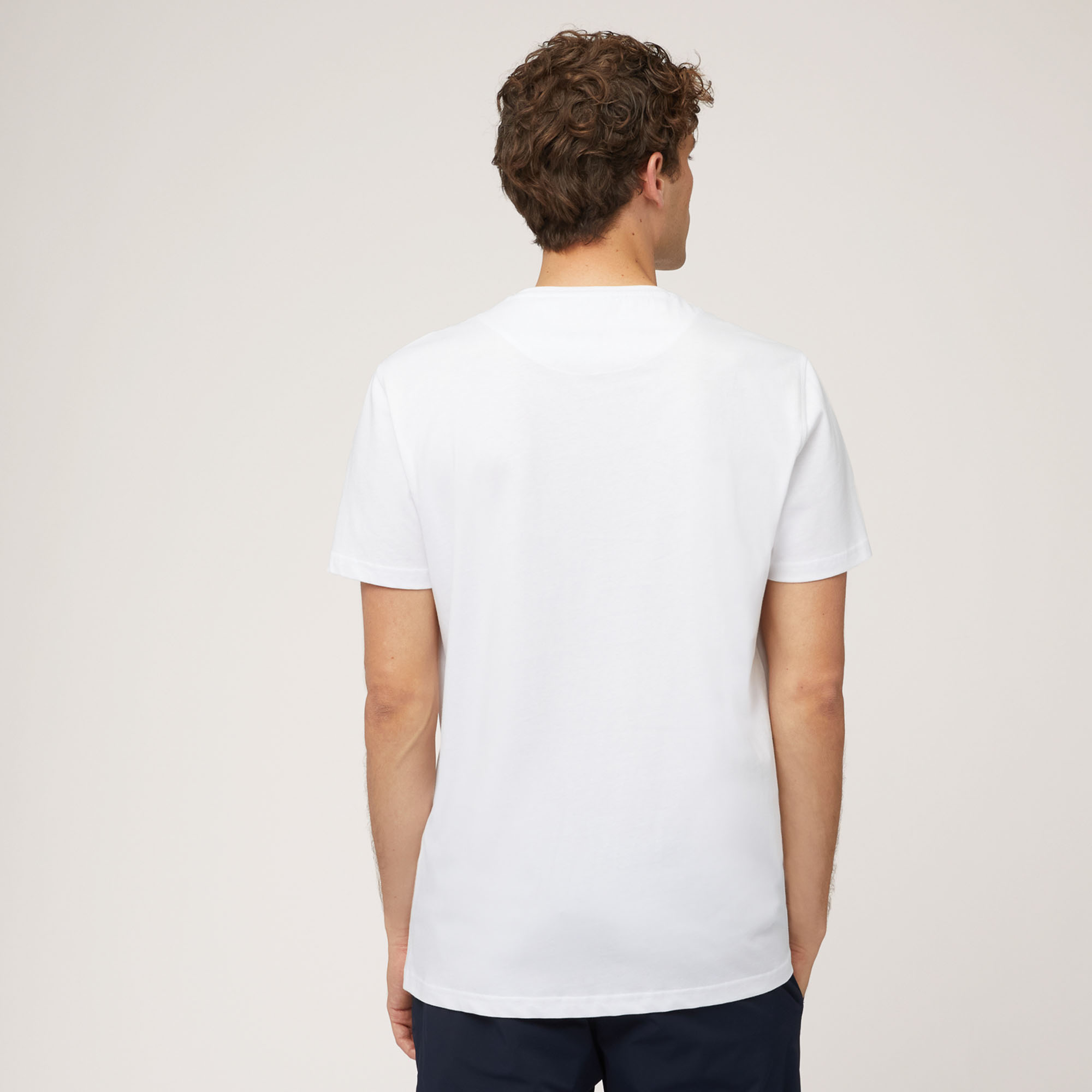 Camiseta con teckel estampado en 3D, Blanco, large image number 1