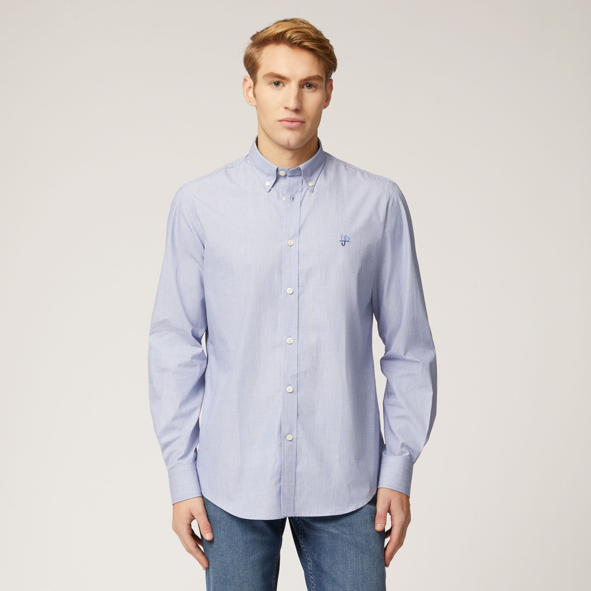  Camicia Regular Fit Harmont & Blaine Jeans, Dusty Blu, large image number 0