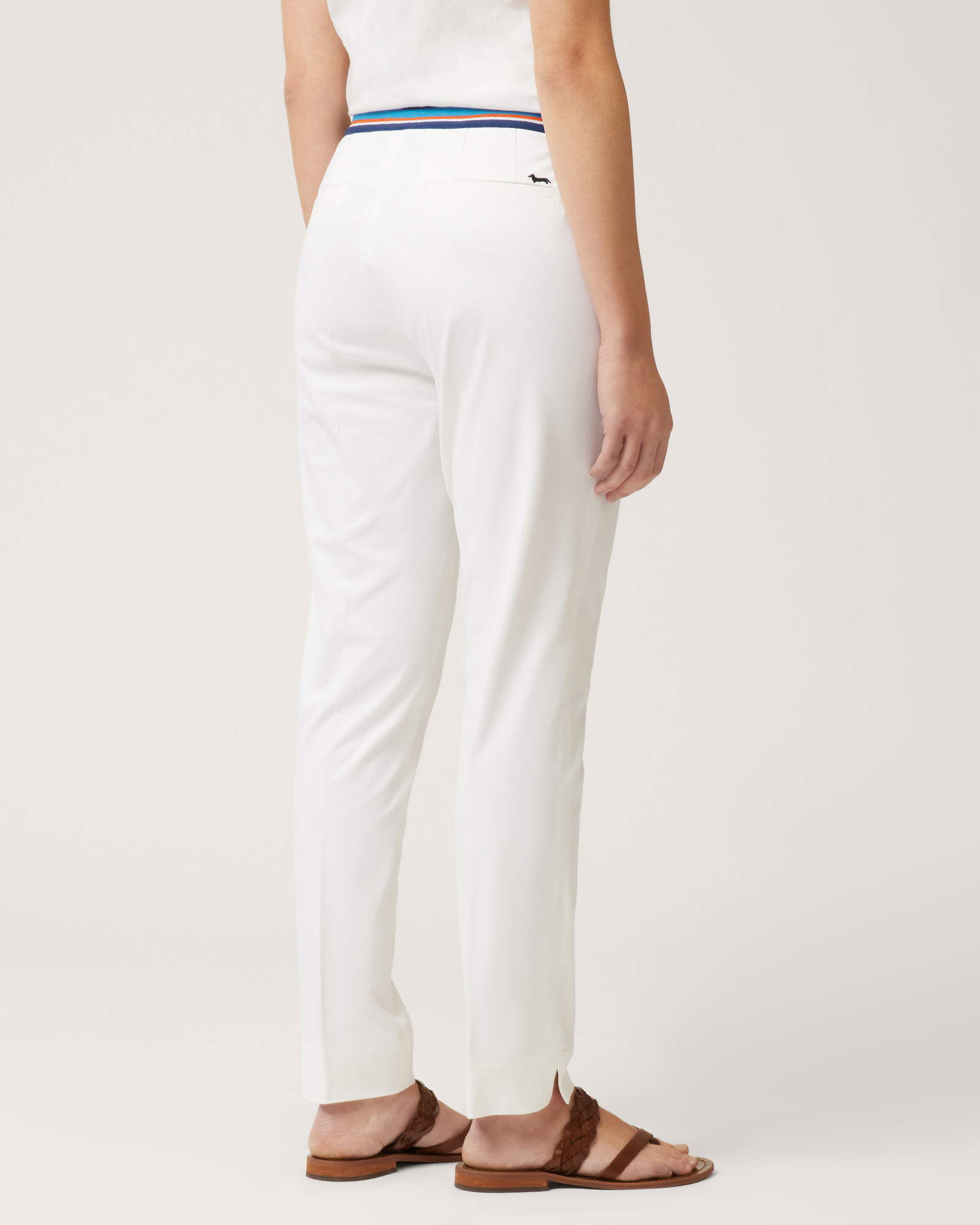 Pantaloni Con Vita Rigata