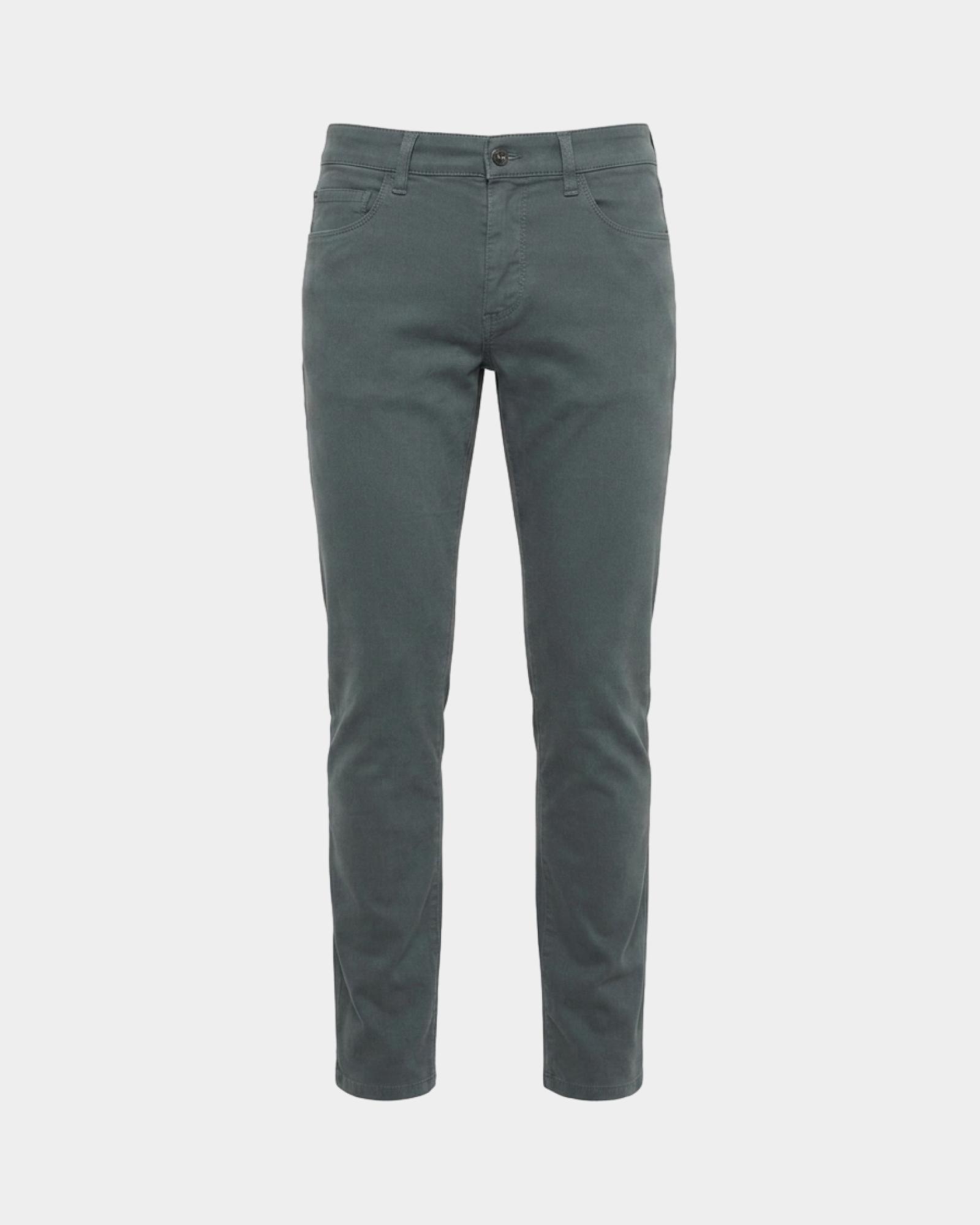 Men&rsquo;s slim-fit gray stretch cotton 5-pocket jeans Made in Italy, GRAY, large
