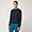Pullover Girocollo Con Lettering Frontale E Toppe Sui Gomiti, Light Blue, swatch
