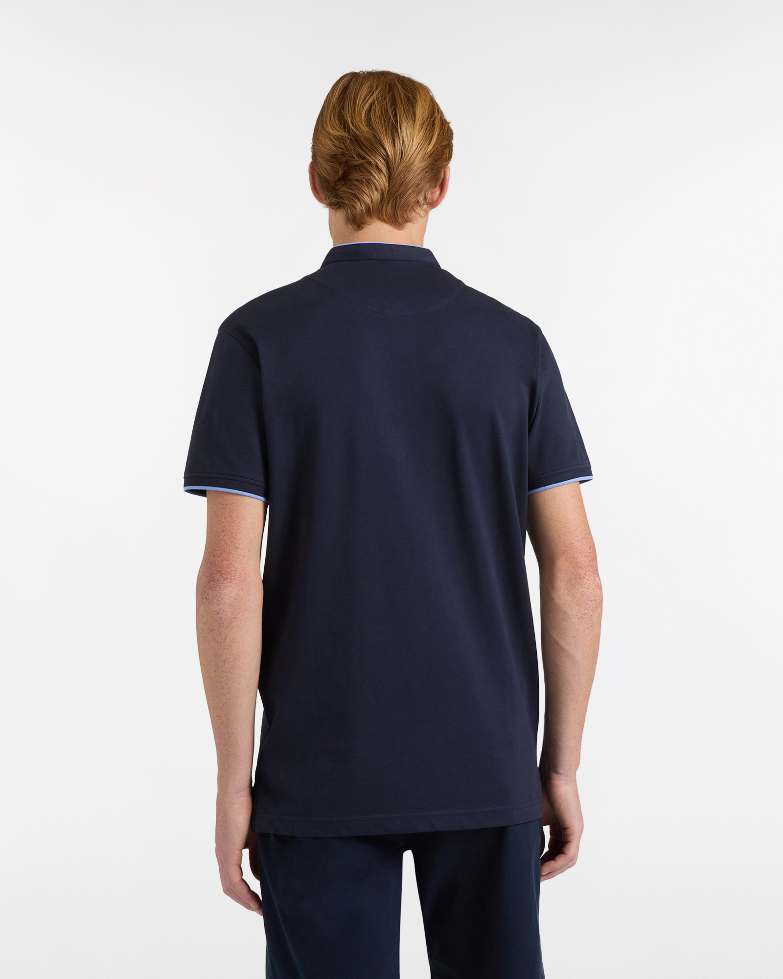 Polo uomo slim fit collo coreano