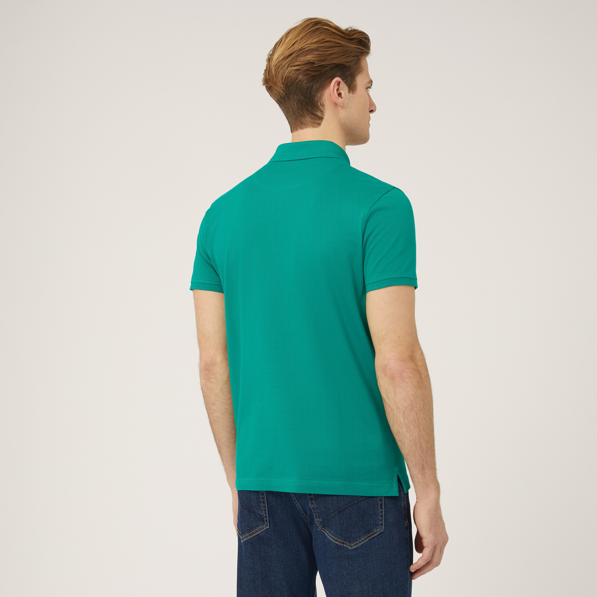 Polo In Cotone, Verde Scuro, large image number 1