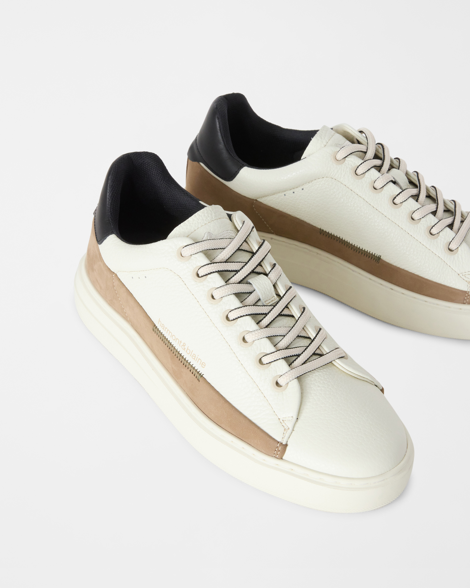 BLUBBER MEN&rsquo;S SHOE - NUBUCK, OFF WHITE - BEIGE, large image number 3