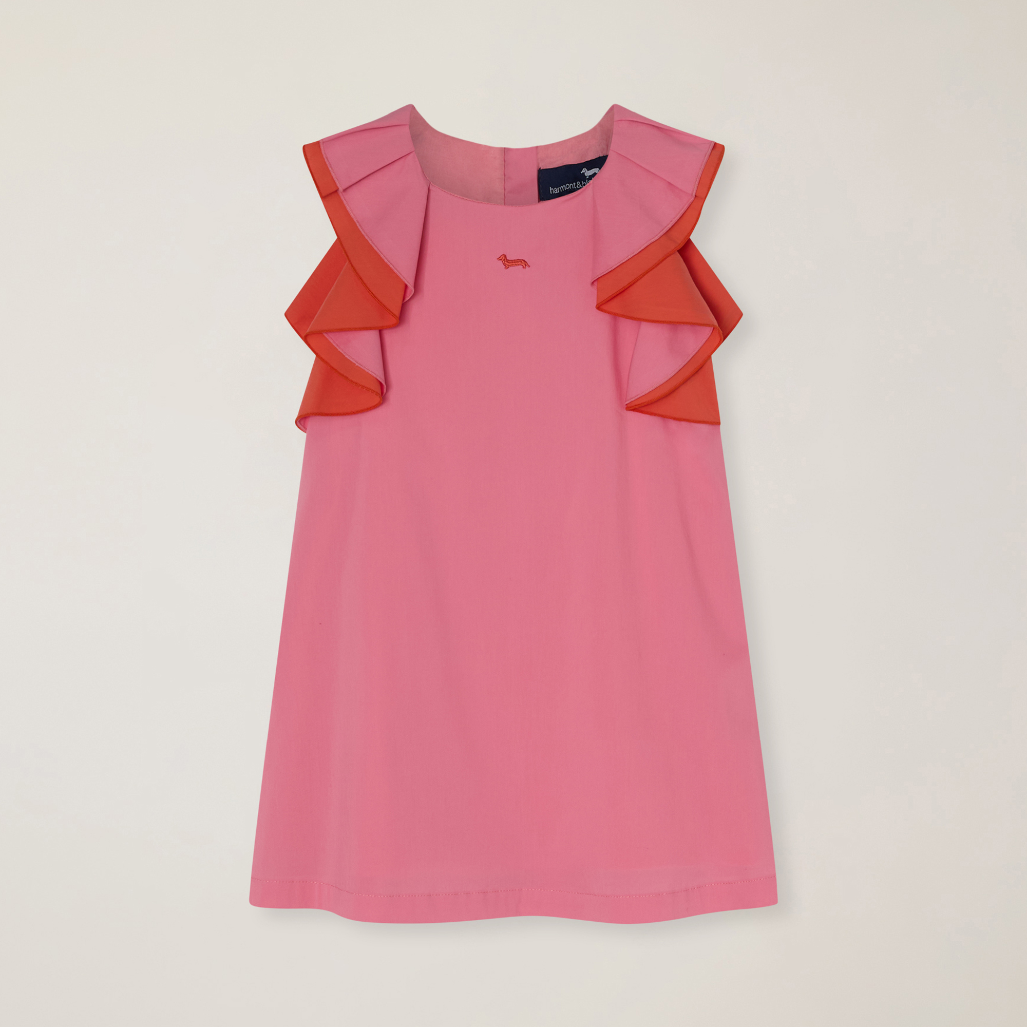 Dress with double ruffles 