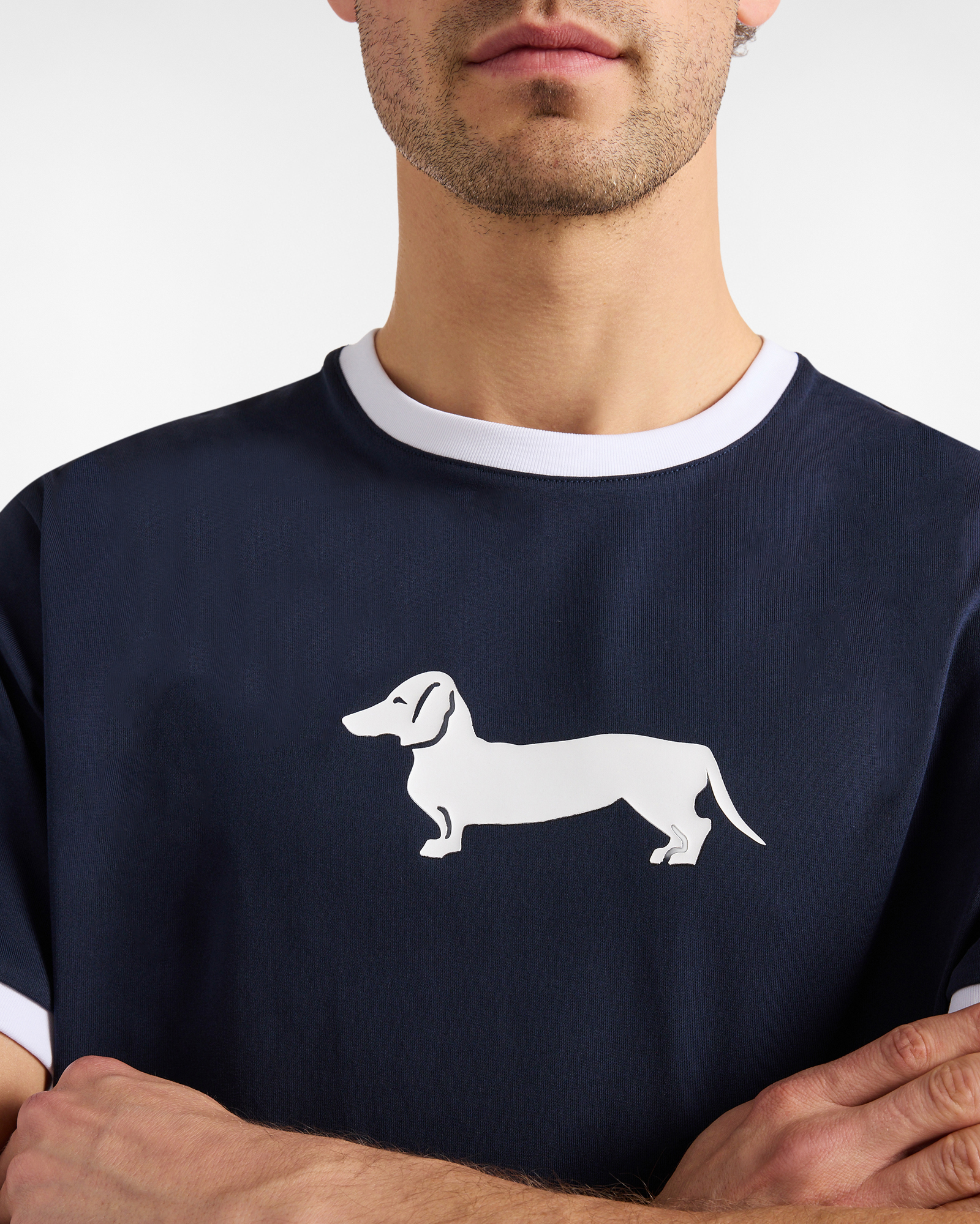 3D Dachshund print T-shirt, Blue, large image number 2