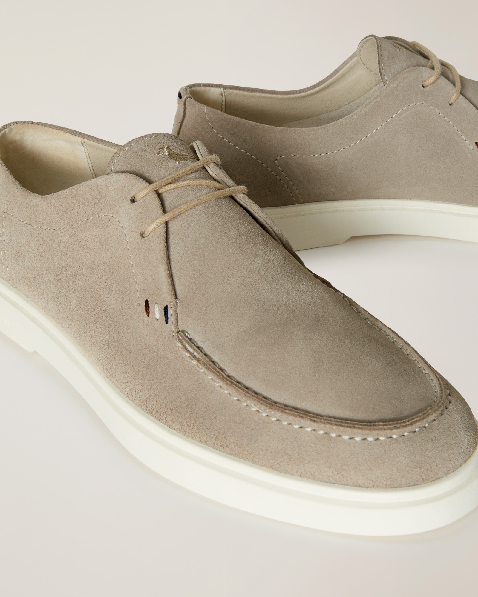 Stringata in camoscio, Beige, large image number 3