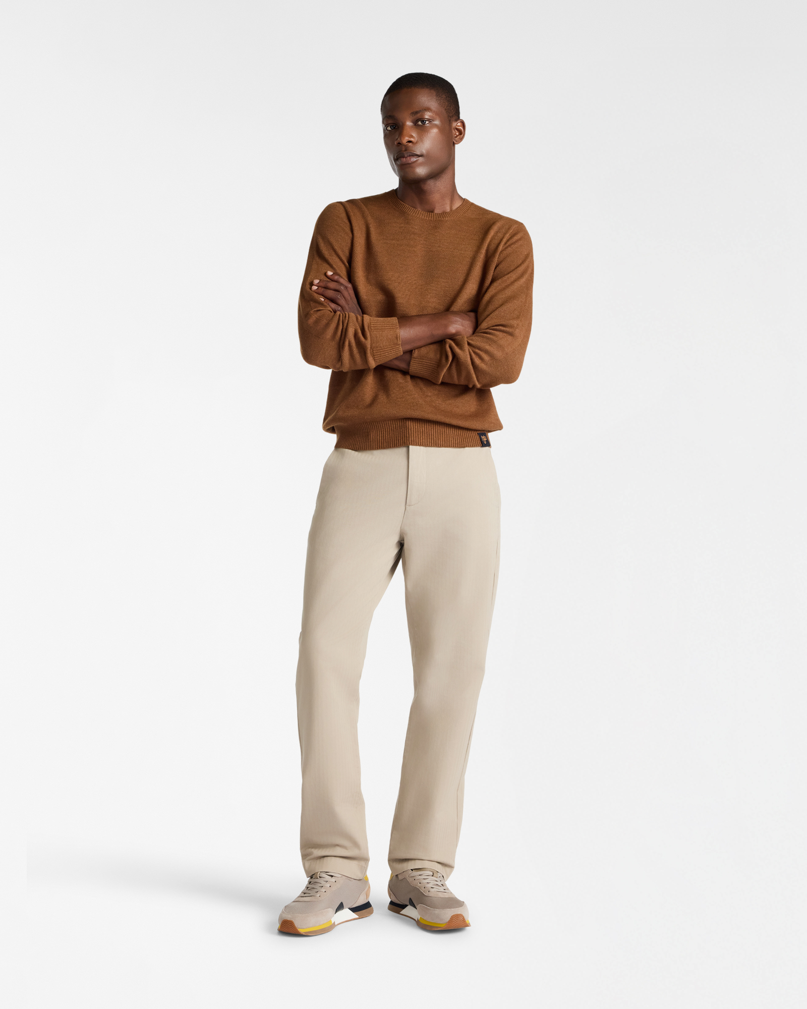Pantaloni Cargo Carrot Fit con Tasche Applicate, Beige, large image number 3
