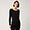Modal And Cotton Slim Pullover, Black, swatch