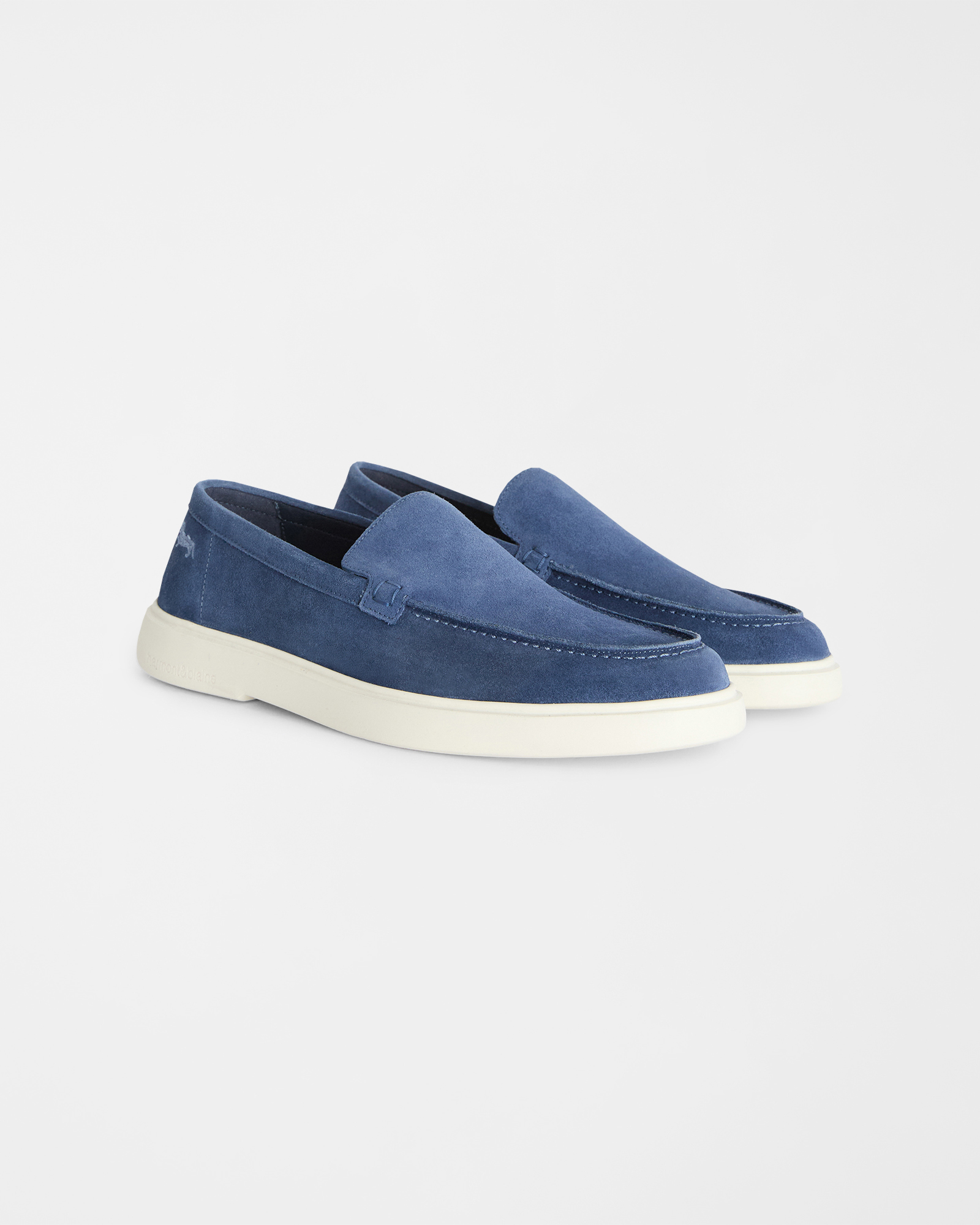Slip-on in suede, Blu, large image number 1