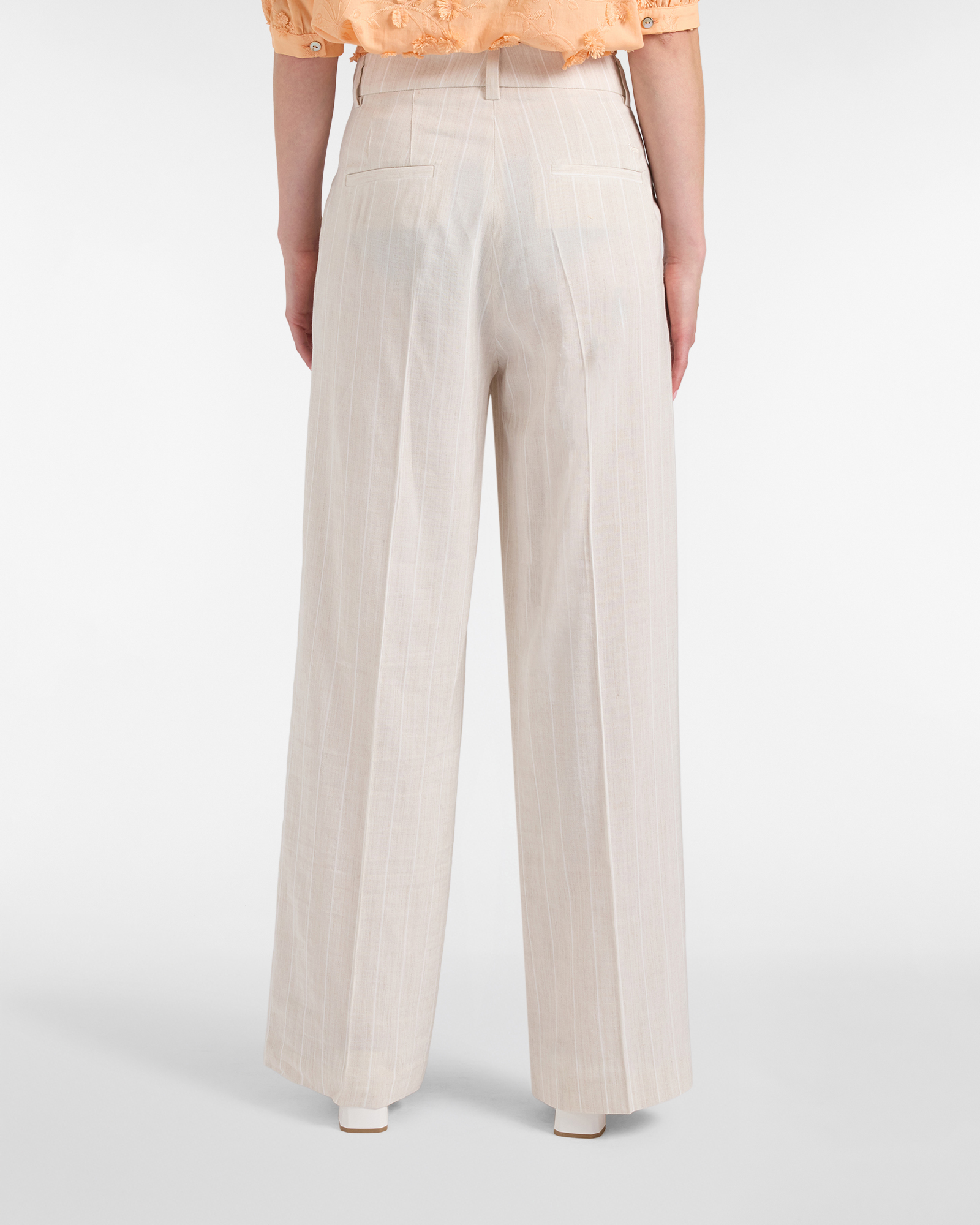 Woman's Trousers with Front Pleats