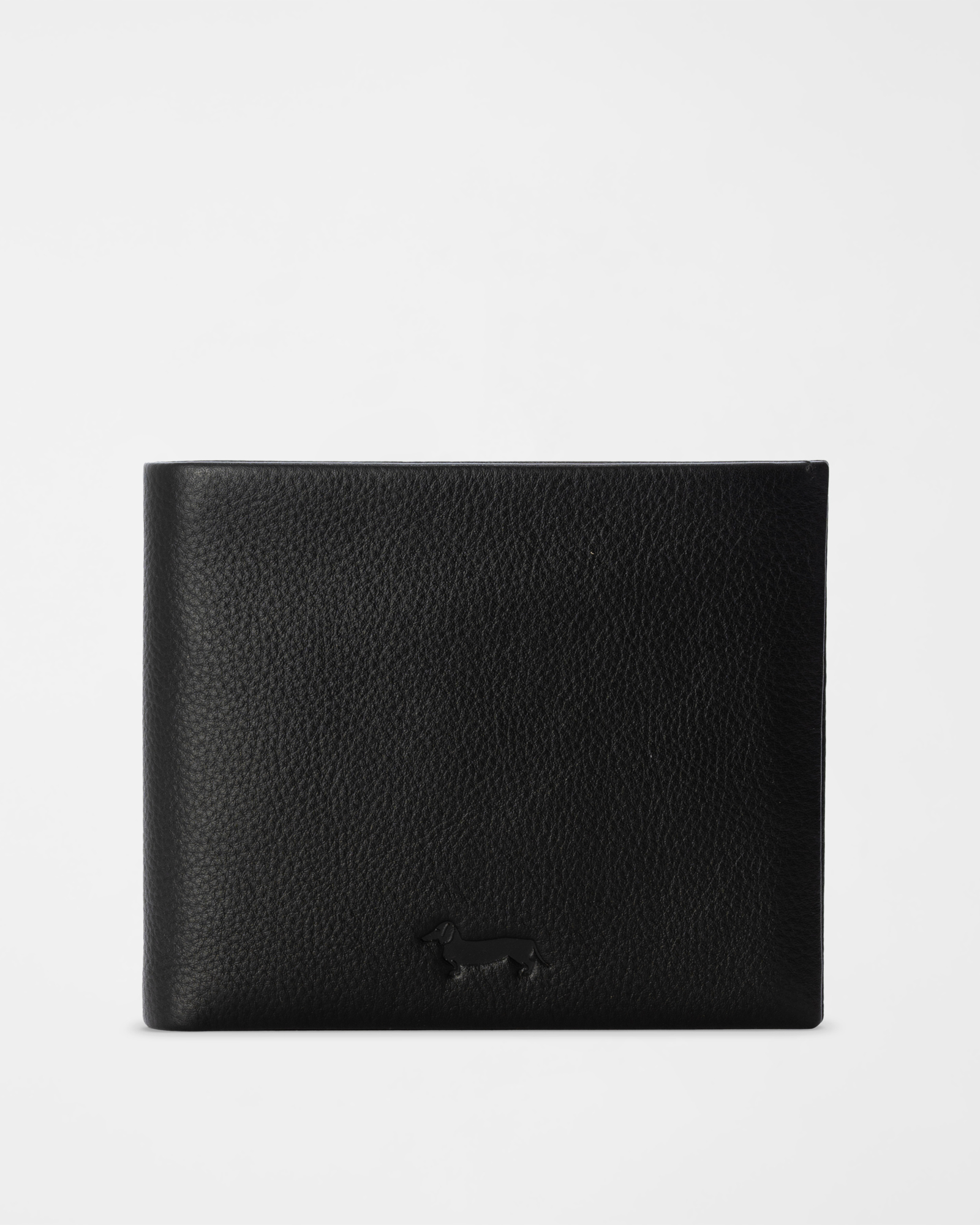 Men&rsquo;s black genuine leather wallet