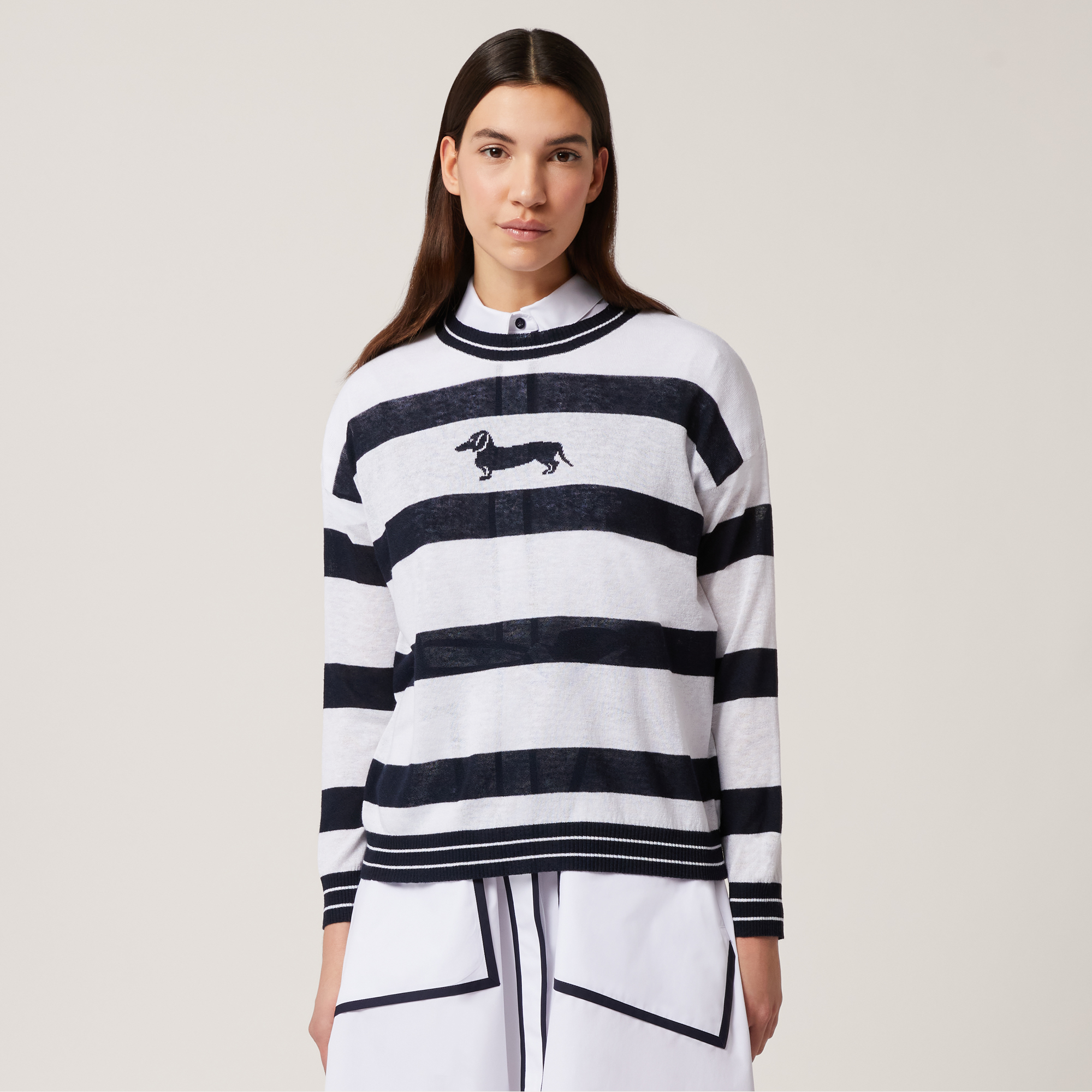 Maglia A Righe Jacquard