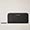 Leather Zip-Around Wallet With Monogram All Over, Nero, swatch