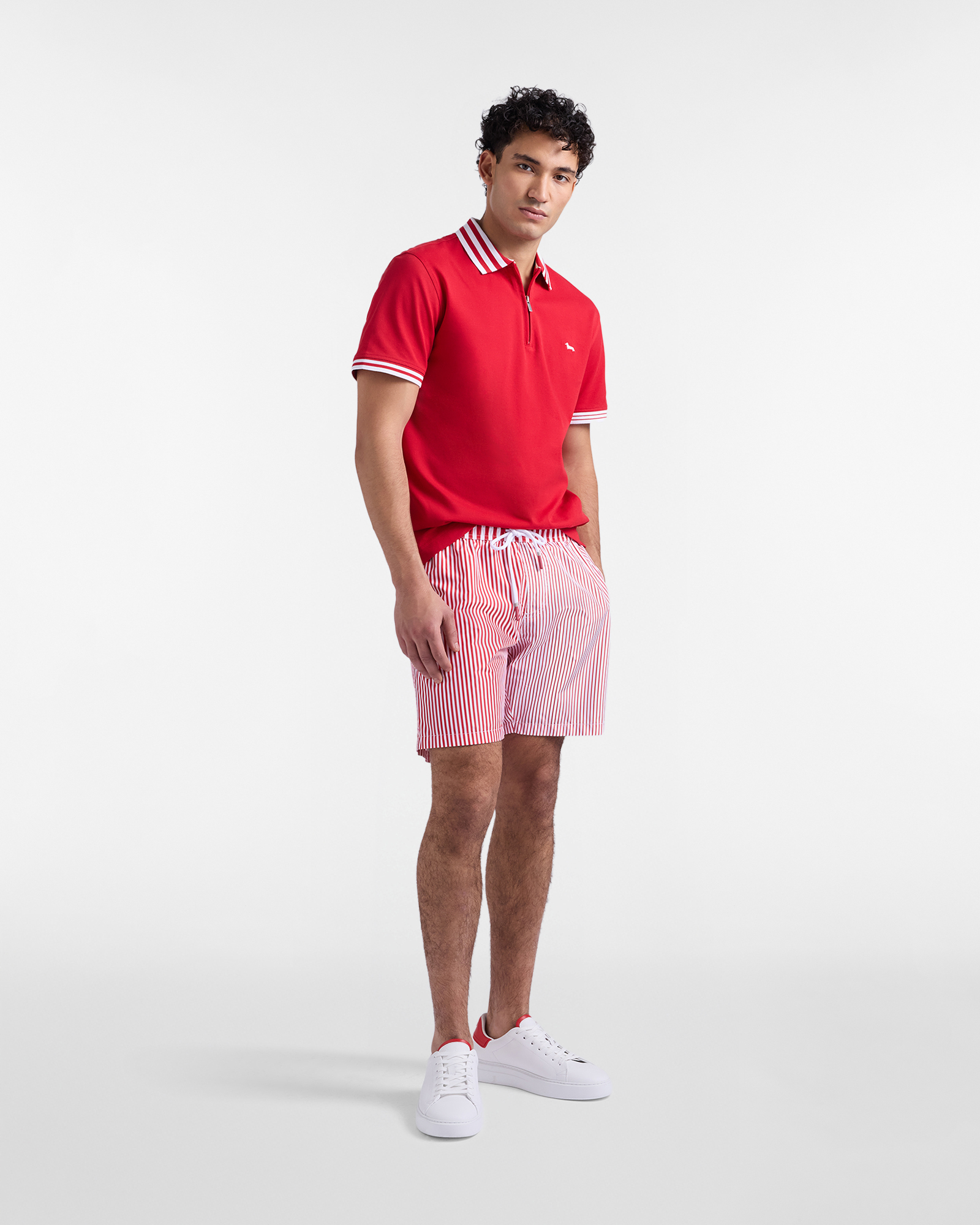 Men's Sorbet capsule swim shorts, Red, large image number 3