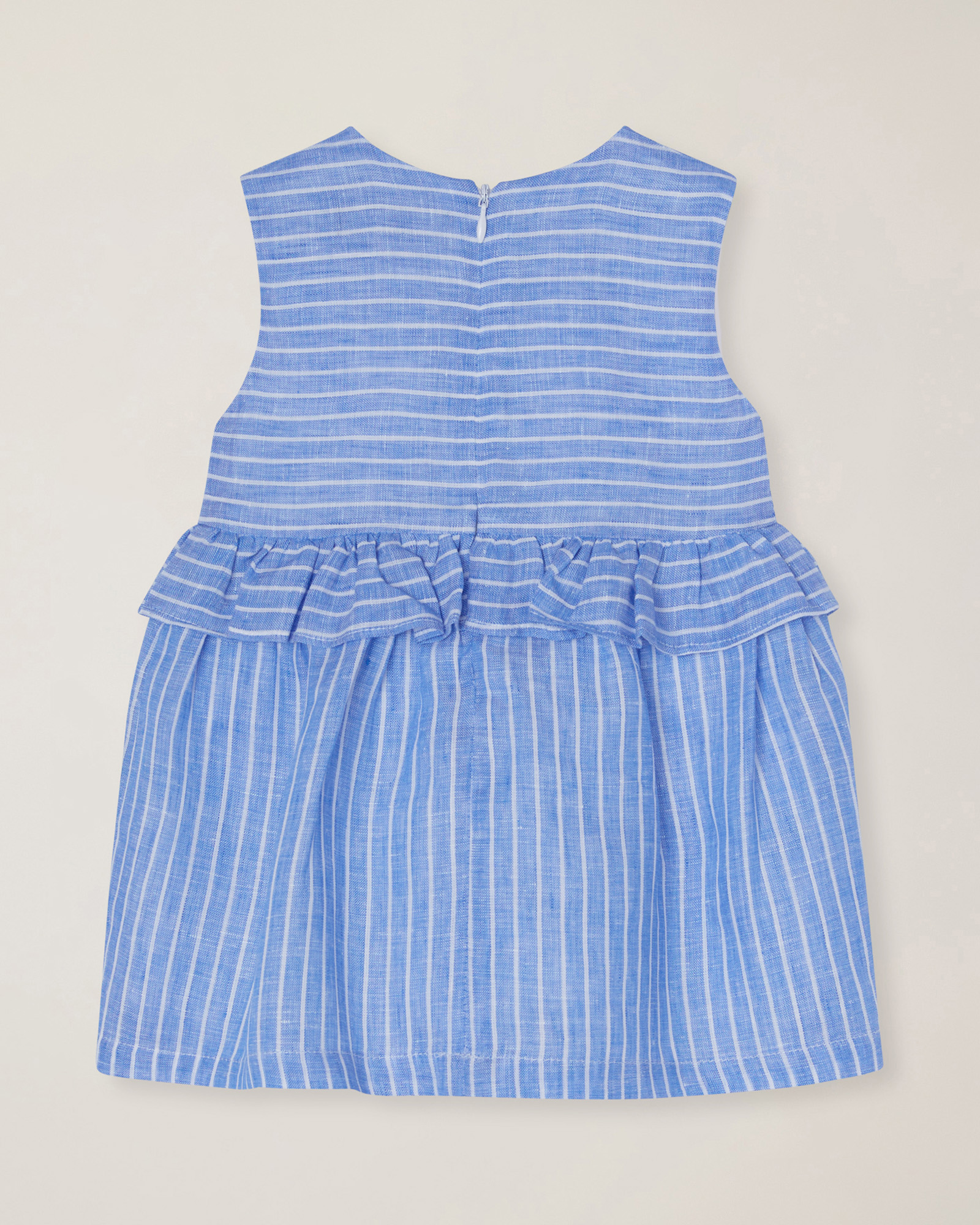 Striped linen dress, Light Blue, large image number 1