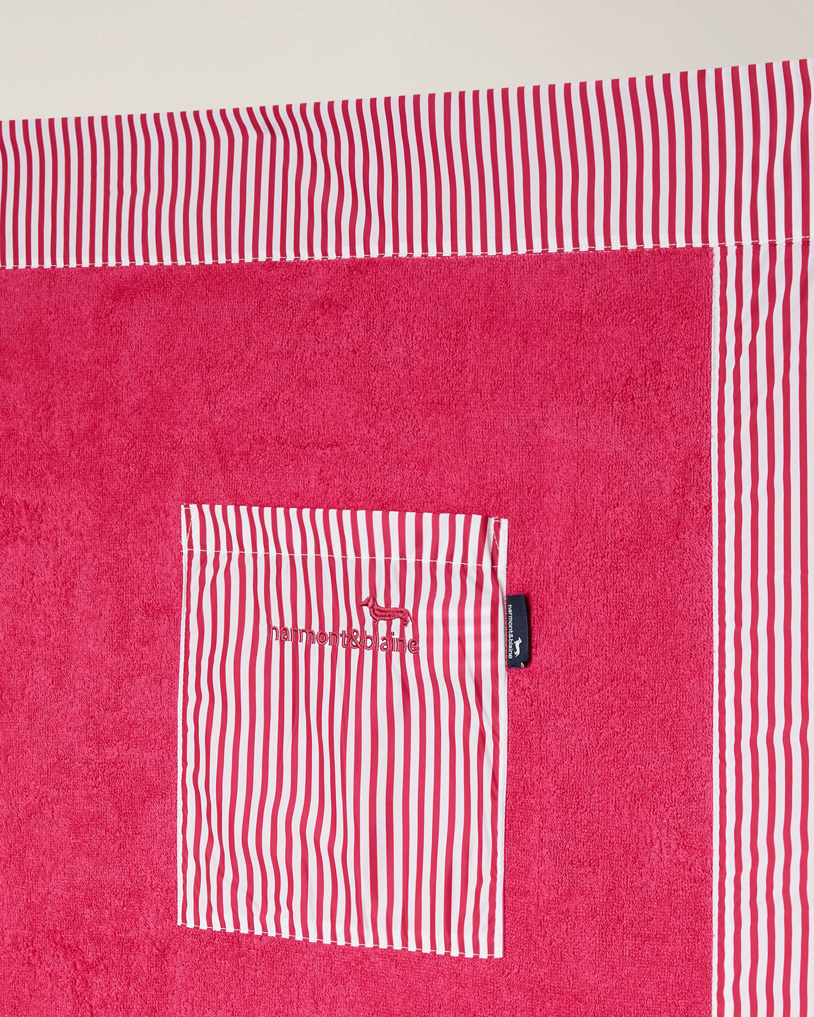 Telo Mare Con Tasca Sorbetto, Rosa Melange, large image number 2