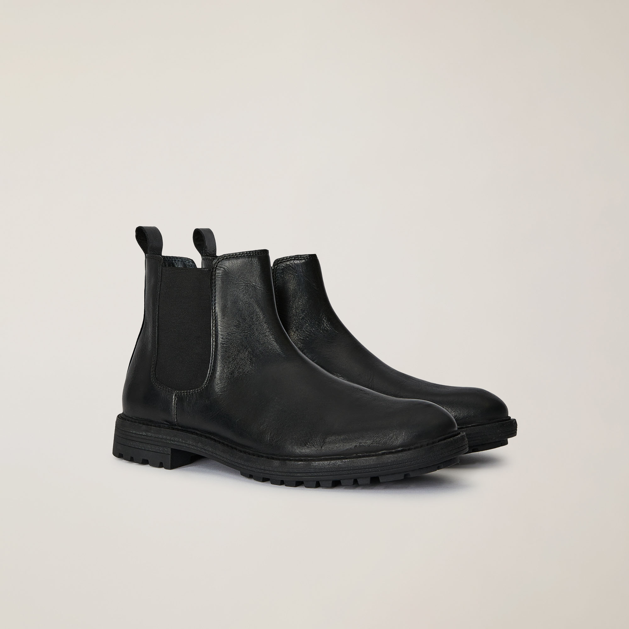 Stivaletto Chelsea In Pelle Scamosciata, Nero, large image number 1