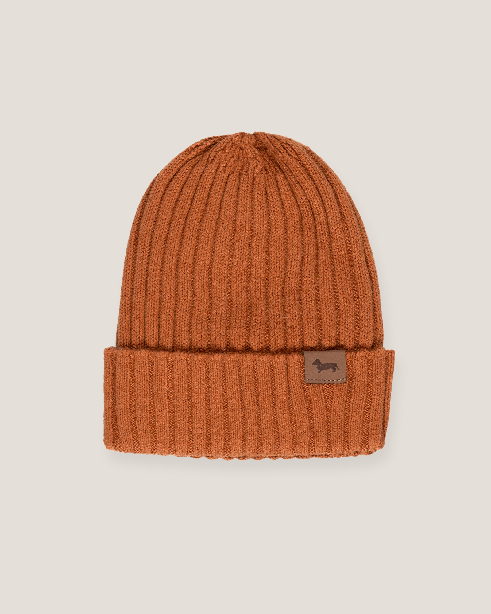Gorro acanalado de mezcla de lana